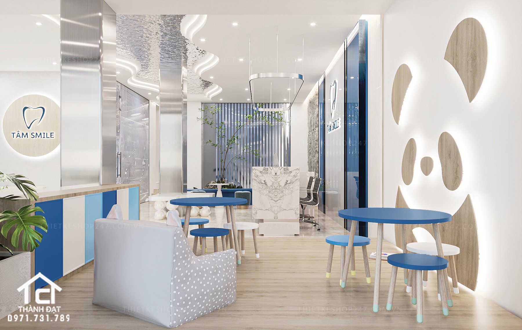 thiết kế phòng khám nha khoa đẹp ấn tượng