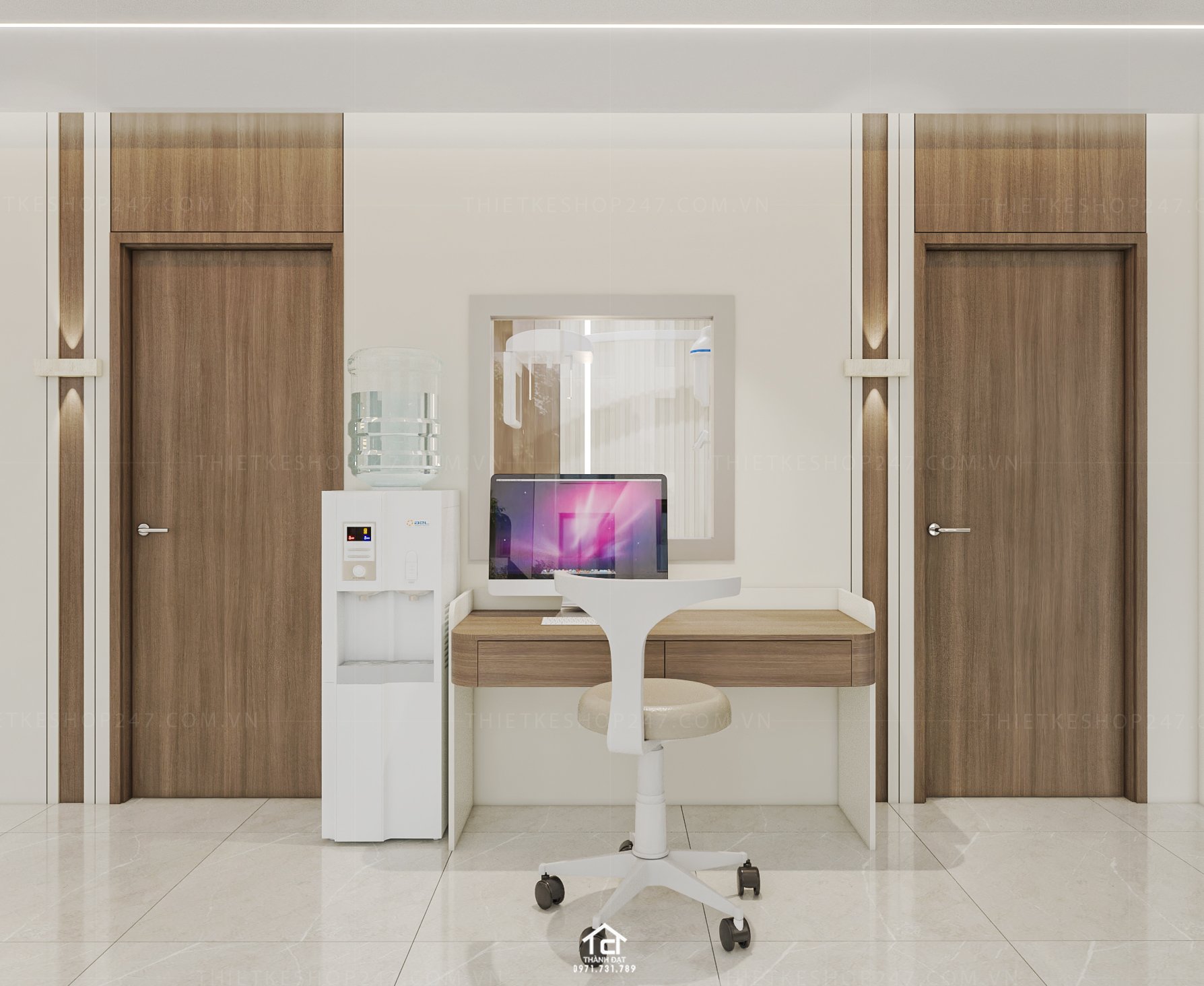 thiết kế phòng khám nha khoa đẹp ấn tượng