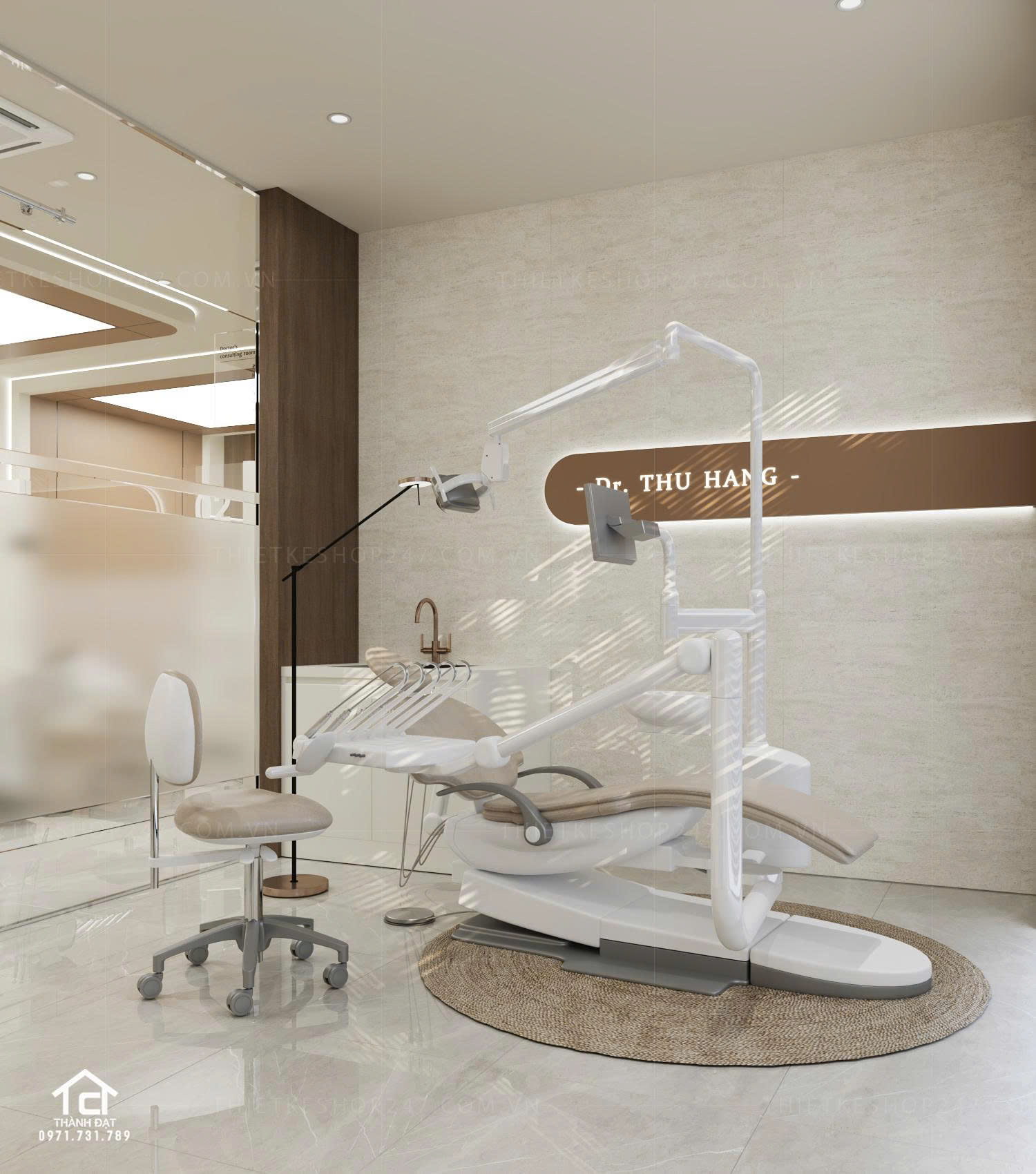 Thiết kế phòng khám nha khoa đẹp bắt mắt