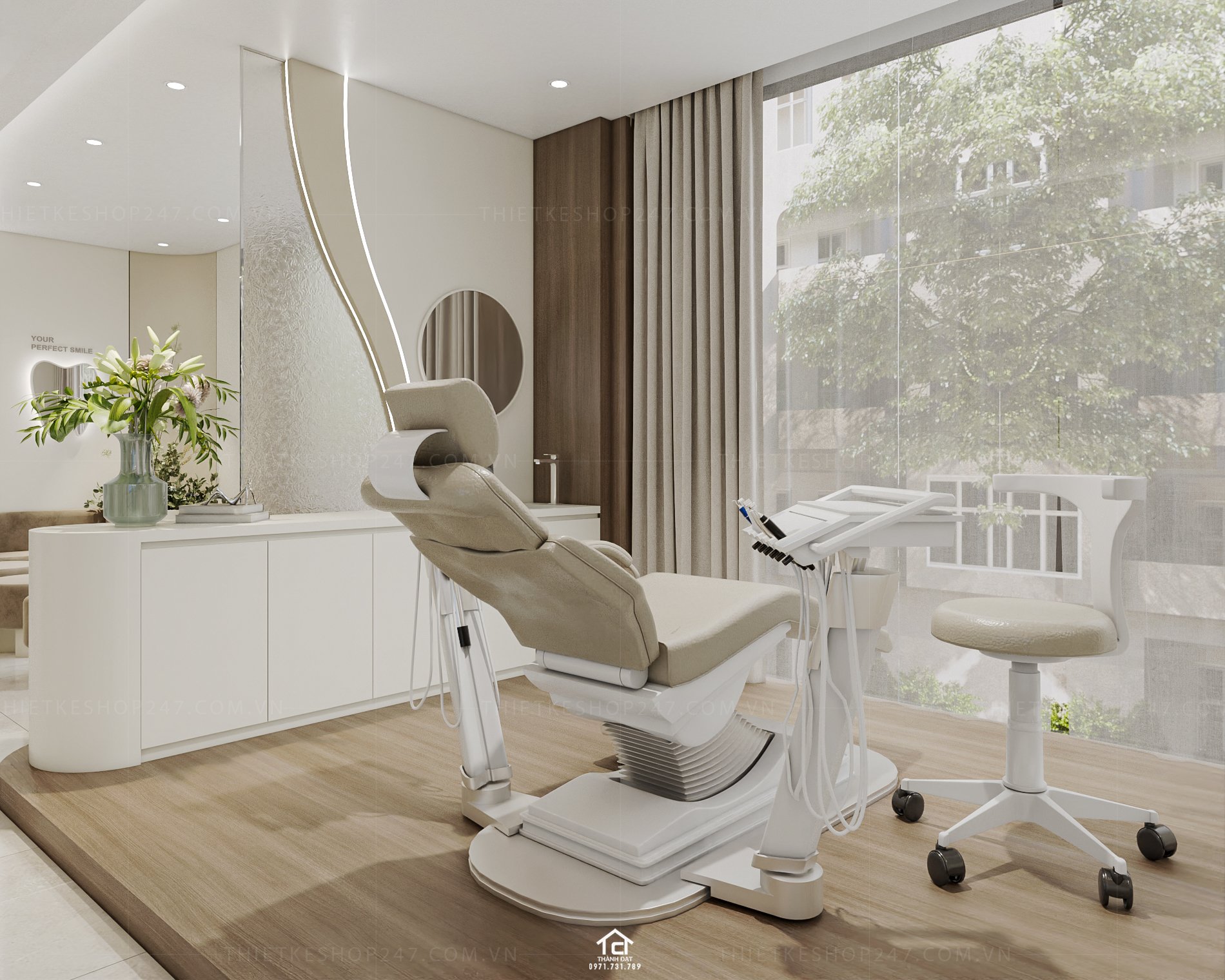 thiết kế phòng khám nha khoa đẹp cao cấp