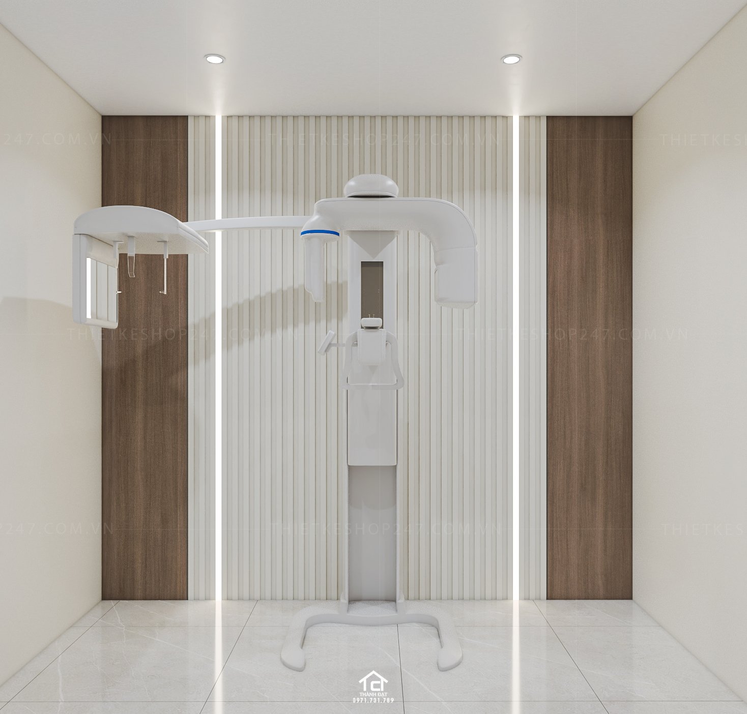 thiết kế phòng khám nha khoa đẹp hài hòa