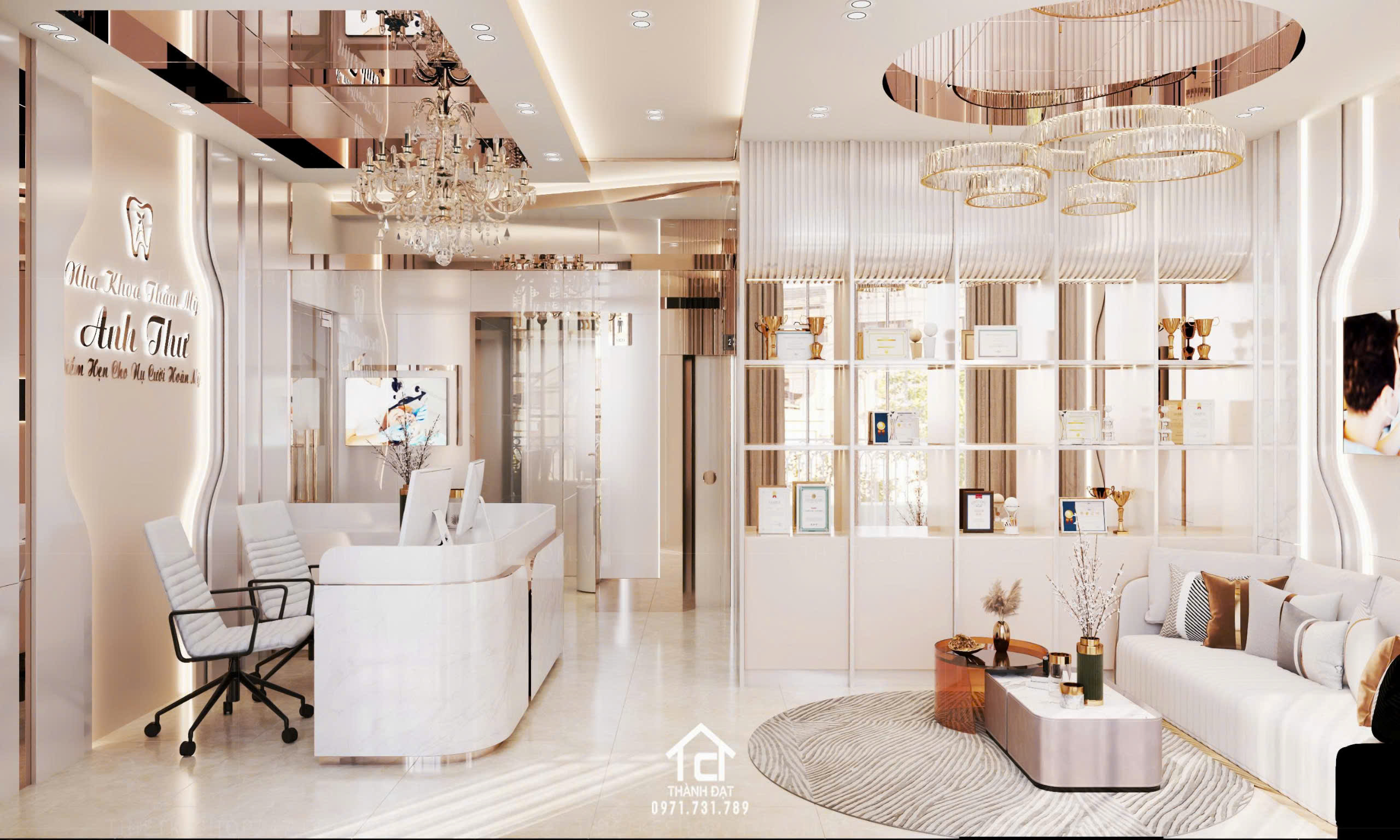 thiết kế phòng khám nha khoa đẹp hiện đại