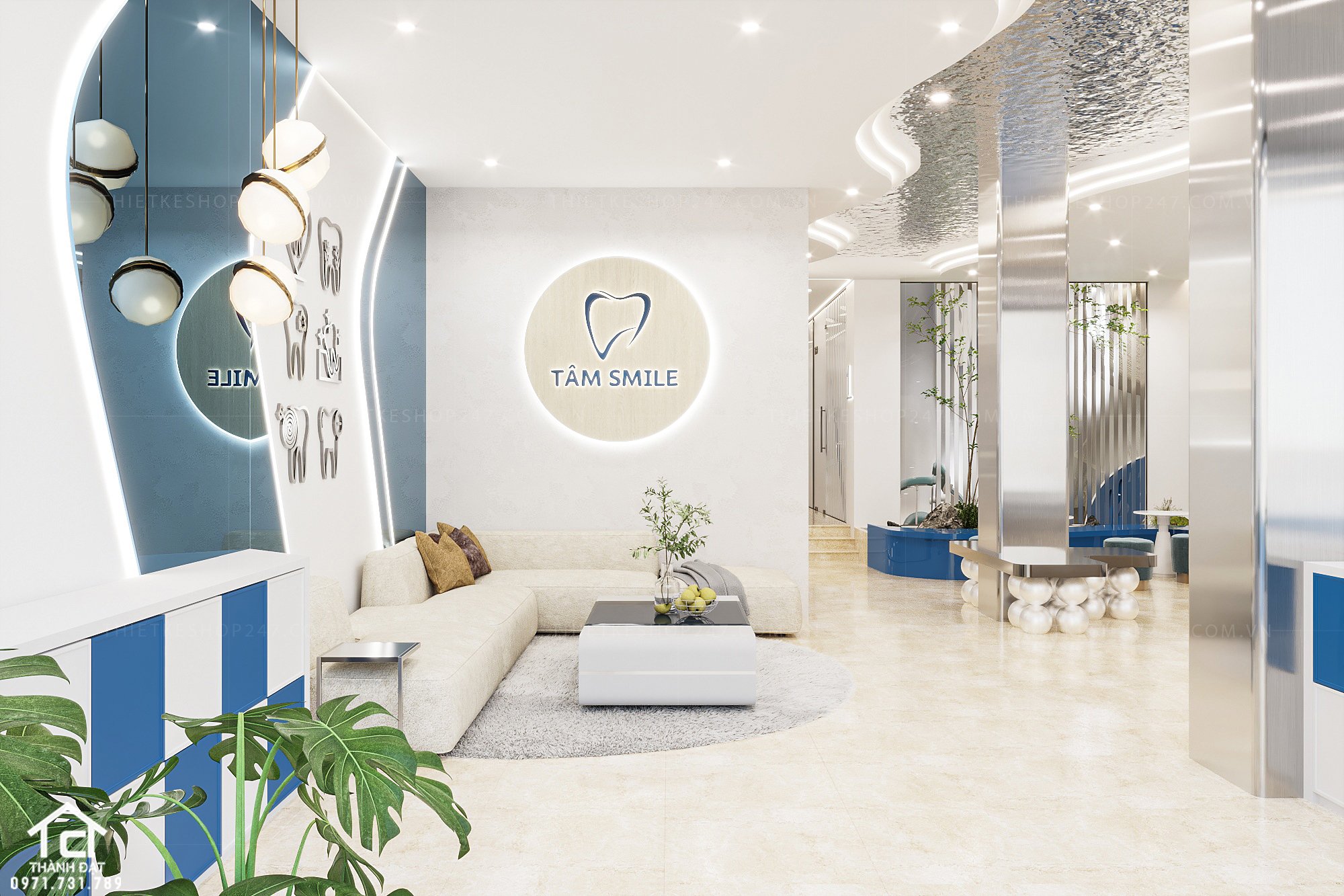 thiết kế phòng khám nha khoa đẹp nổi bật
