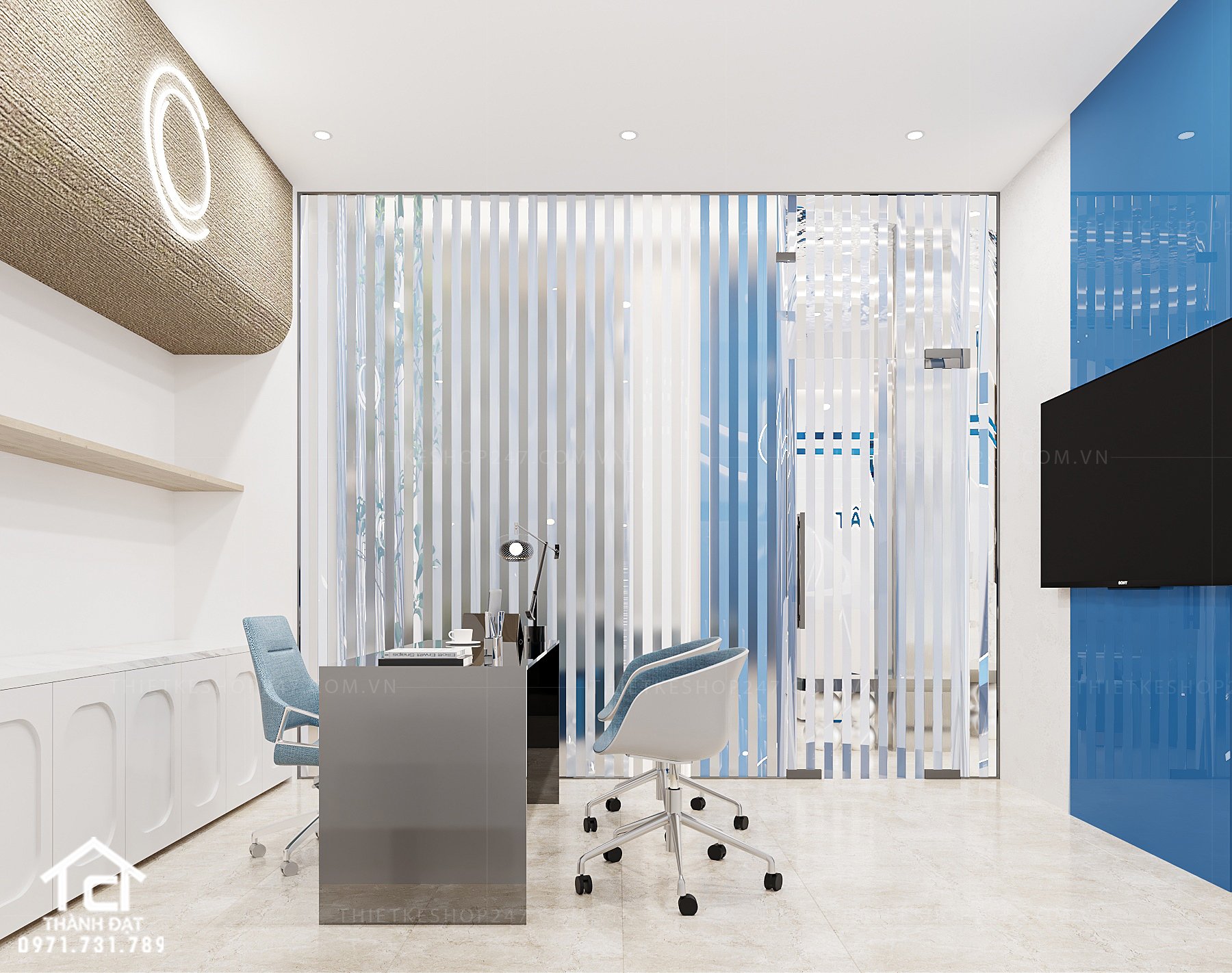 thiết kế phòng khám nha khoa đẹp sang chảnh