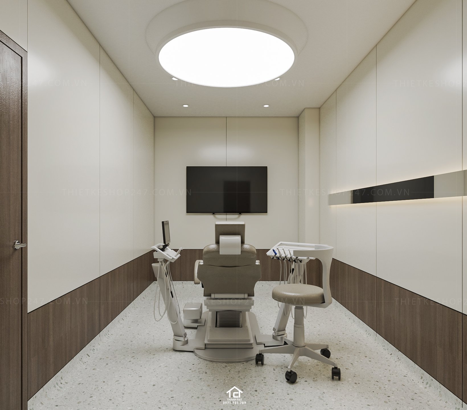 thiết kế phòng khám nha khoa đẹp sinh động