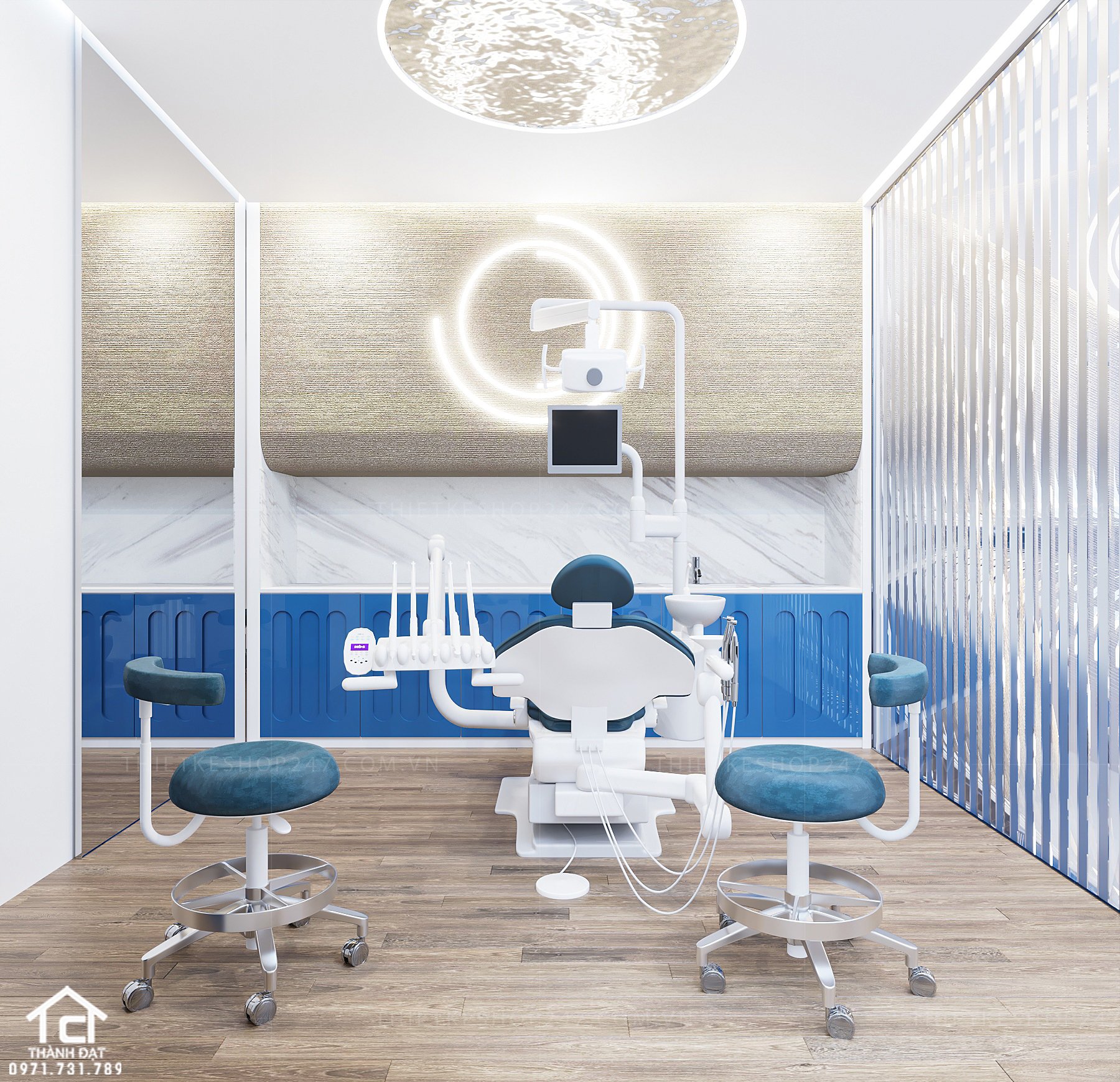 thiết kế phòng khám nha khoa đẹp thu hút