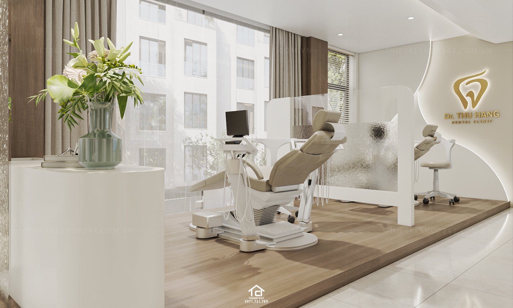 thiết kế phòng khám nha khoa đẹp tinh tế