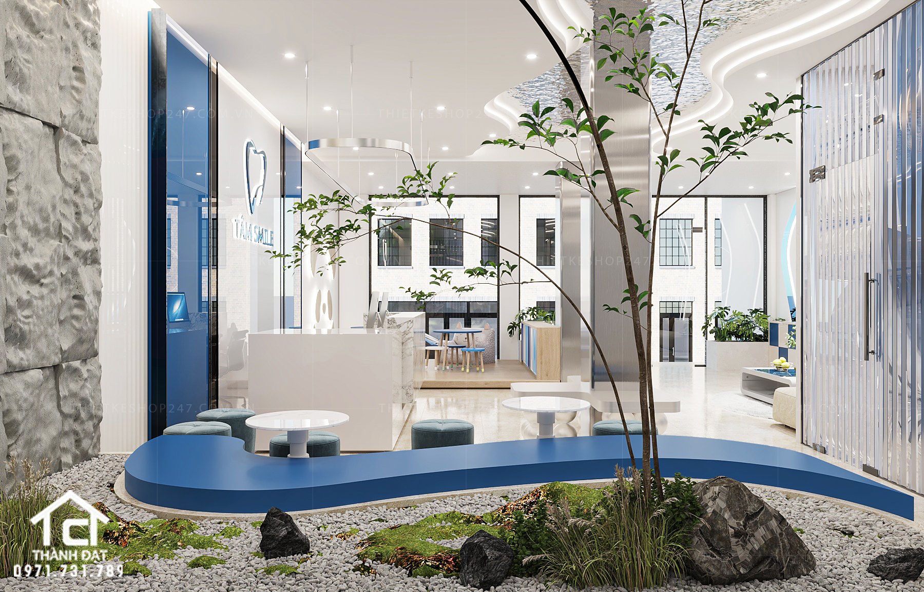 thiết kế phòng khám nha khoa đẹp tinh tế