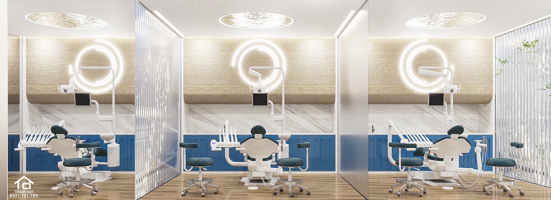 thiết kế phòng khám nha khoa đẹp trẻ trung