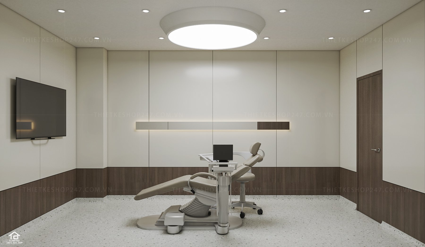 thiết kế phòng khám nha khoa đẹp trẻ trung