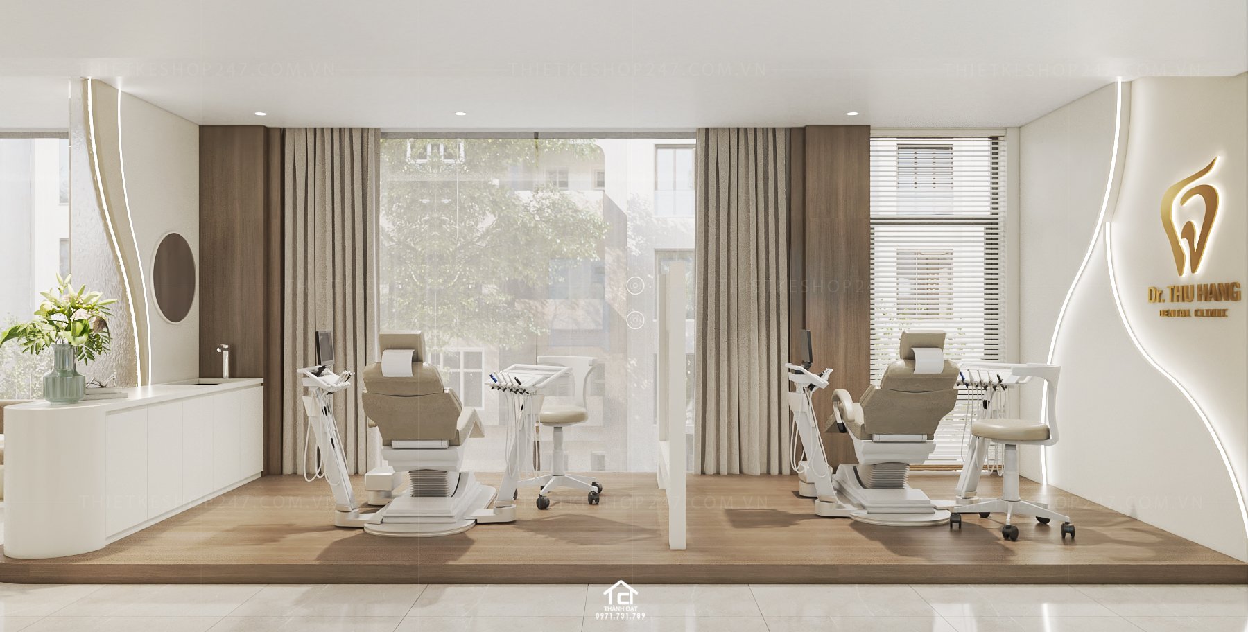 thiết kế phòng khám nha khoa đẹp và sang