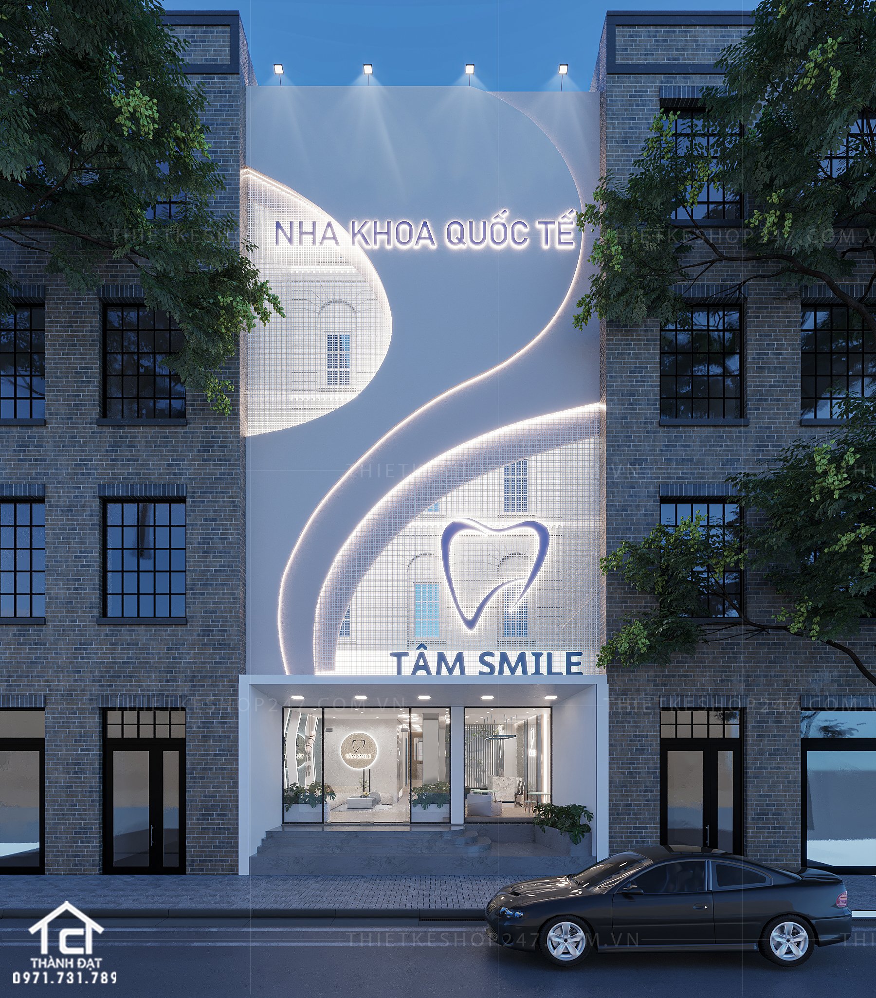 thiết kế phòng khám nha khoa đẹp và sang