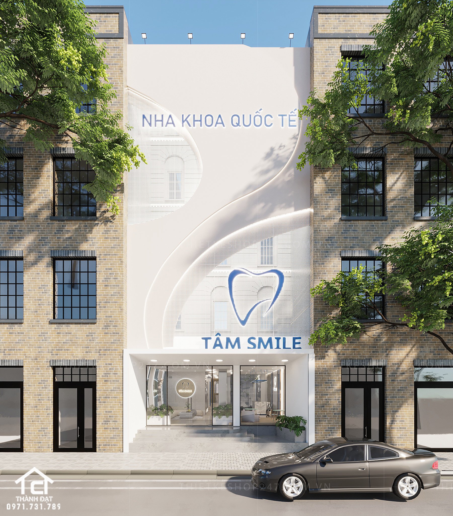 thiết kế phòng khám nha khoa đẹp