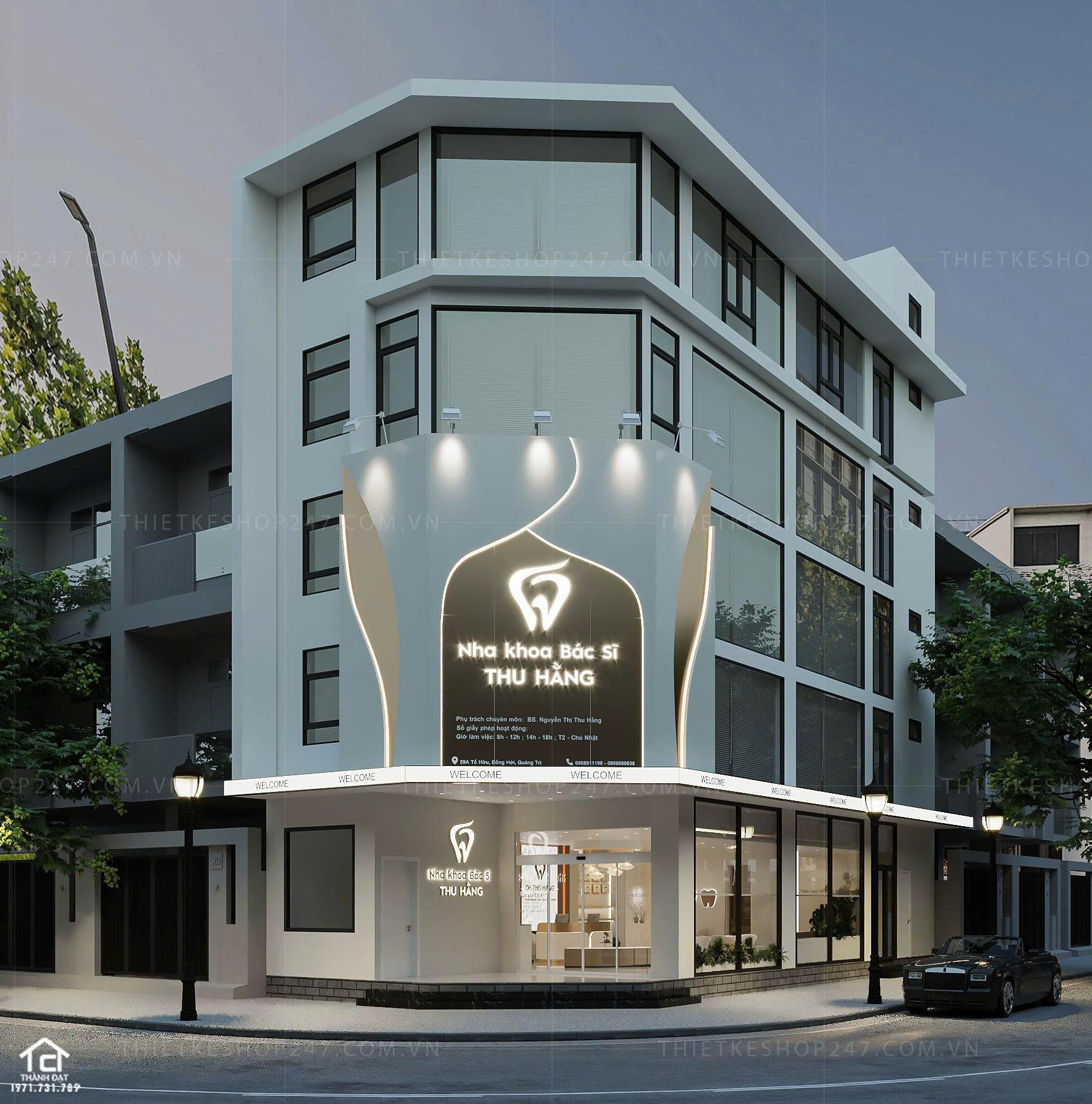 thiết kế phòng khám nha khoa đẹp