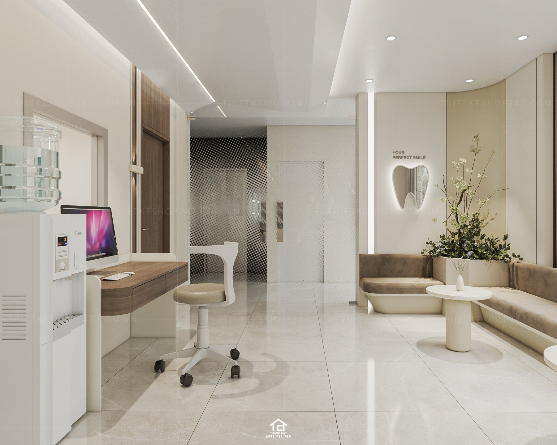 thiết kế phòng khám nha khoa đẹp