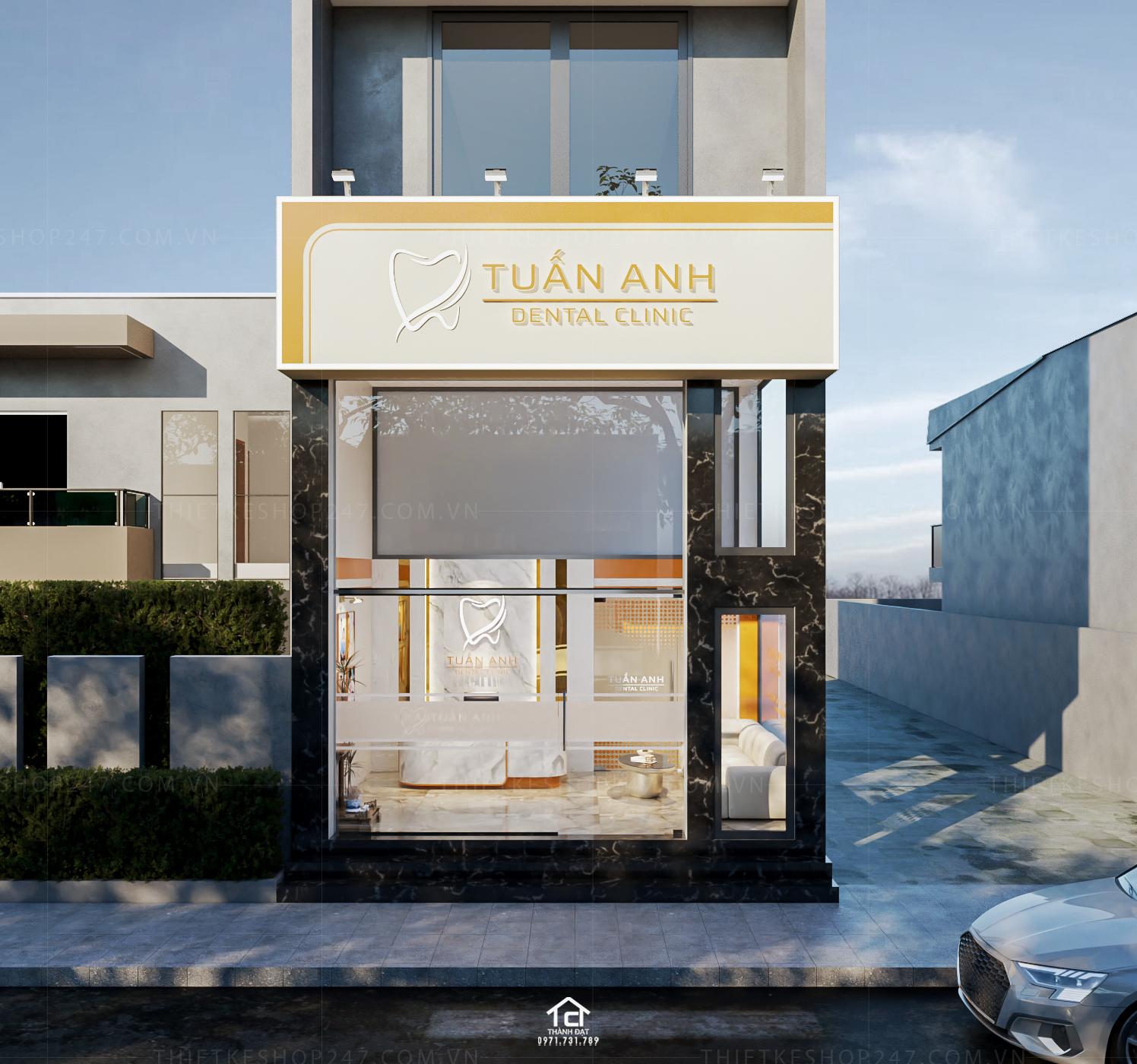 thiết kế phòng khám nha khoa đẹp