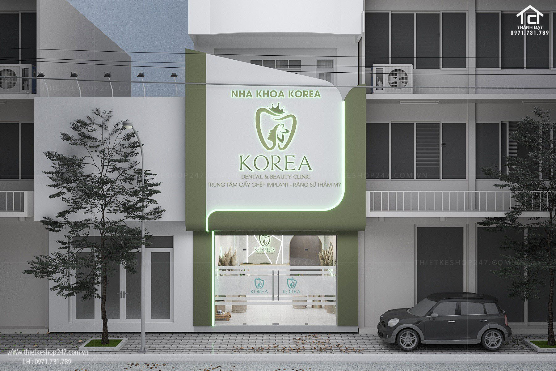 thiết kế phòng khám nha khoa đẹp