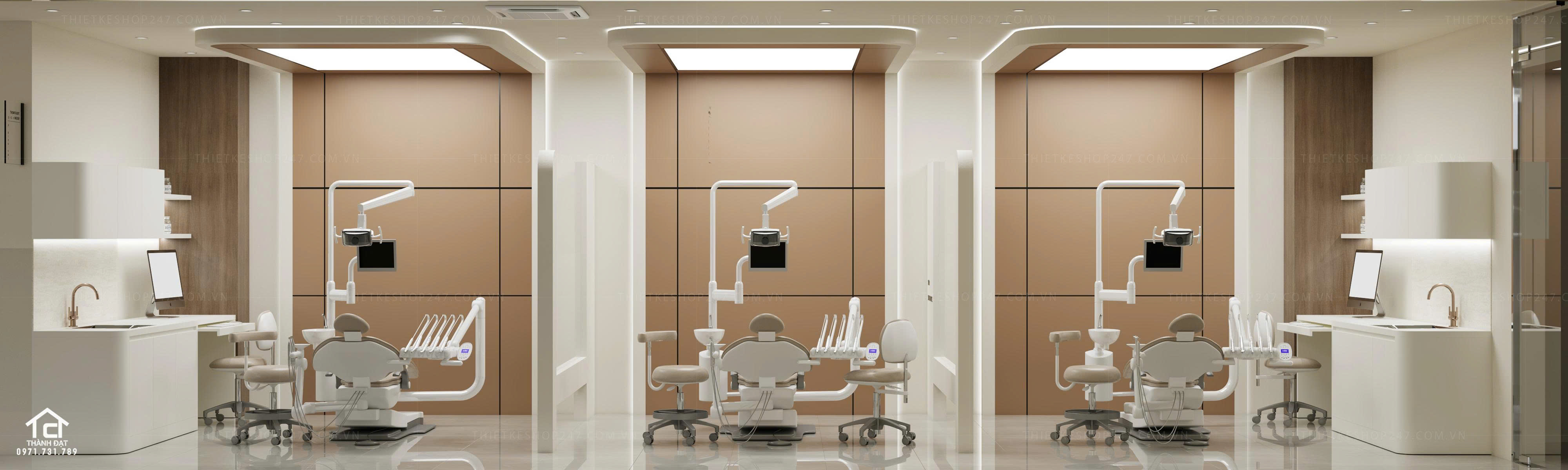 Thiết kế phòng khám nha khoa đẹp hiện đại