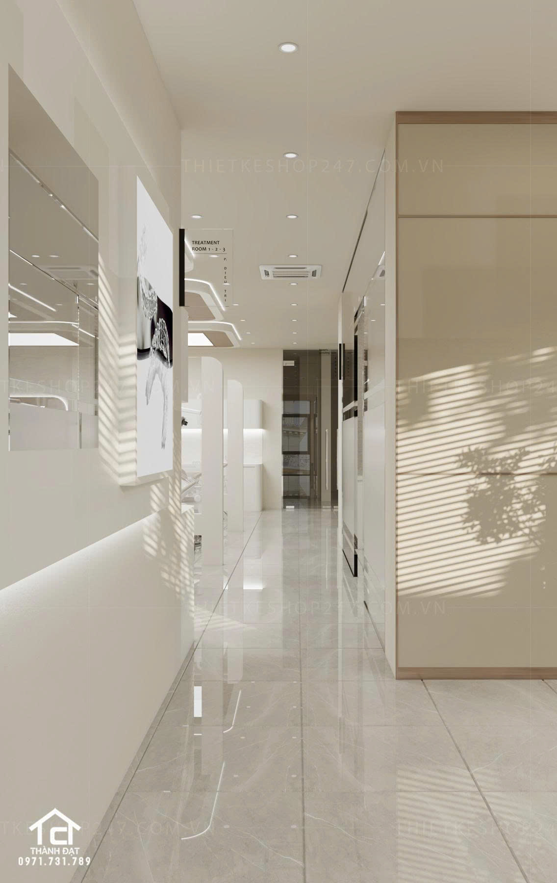 Thiết kế phòng khám nha khoa đẹp thu hút