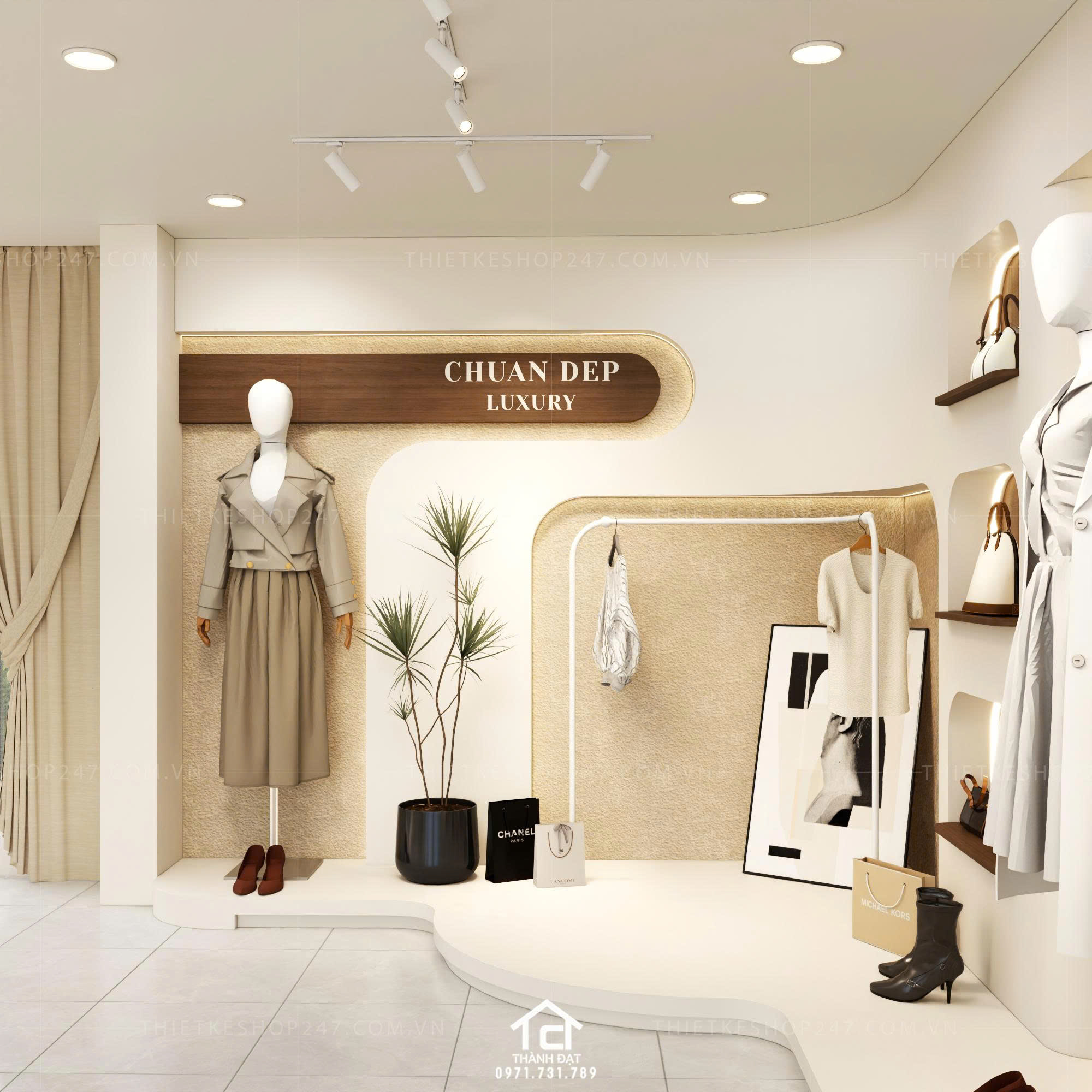 thiết kế vách live stream đẹp lôi cuốn