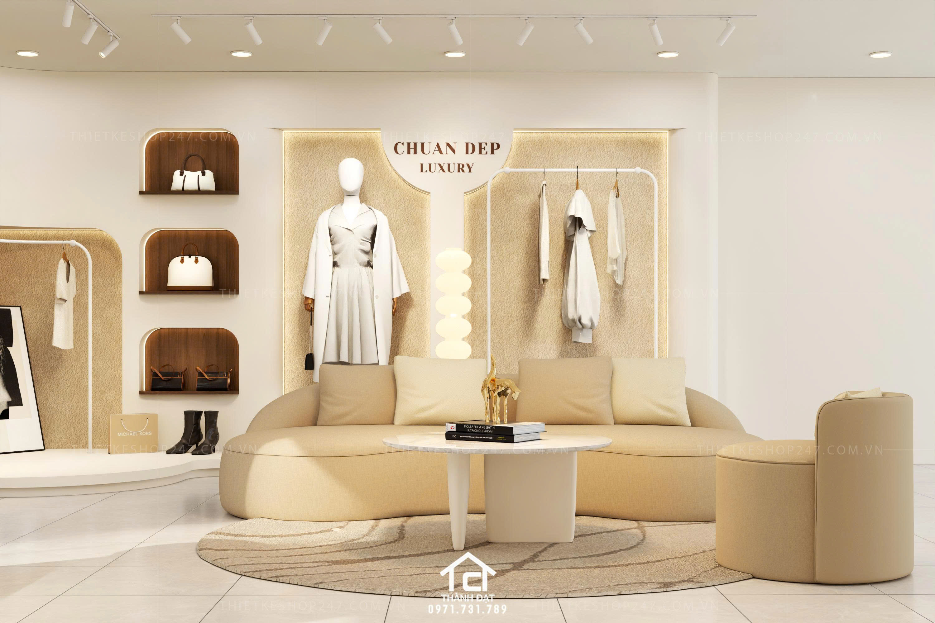 thiết kế vách live stream đẹp trẻ trung