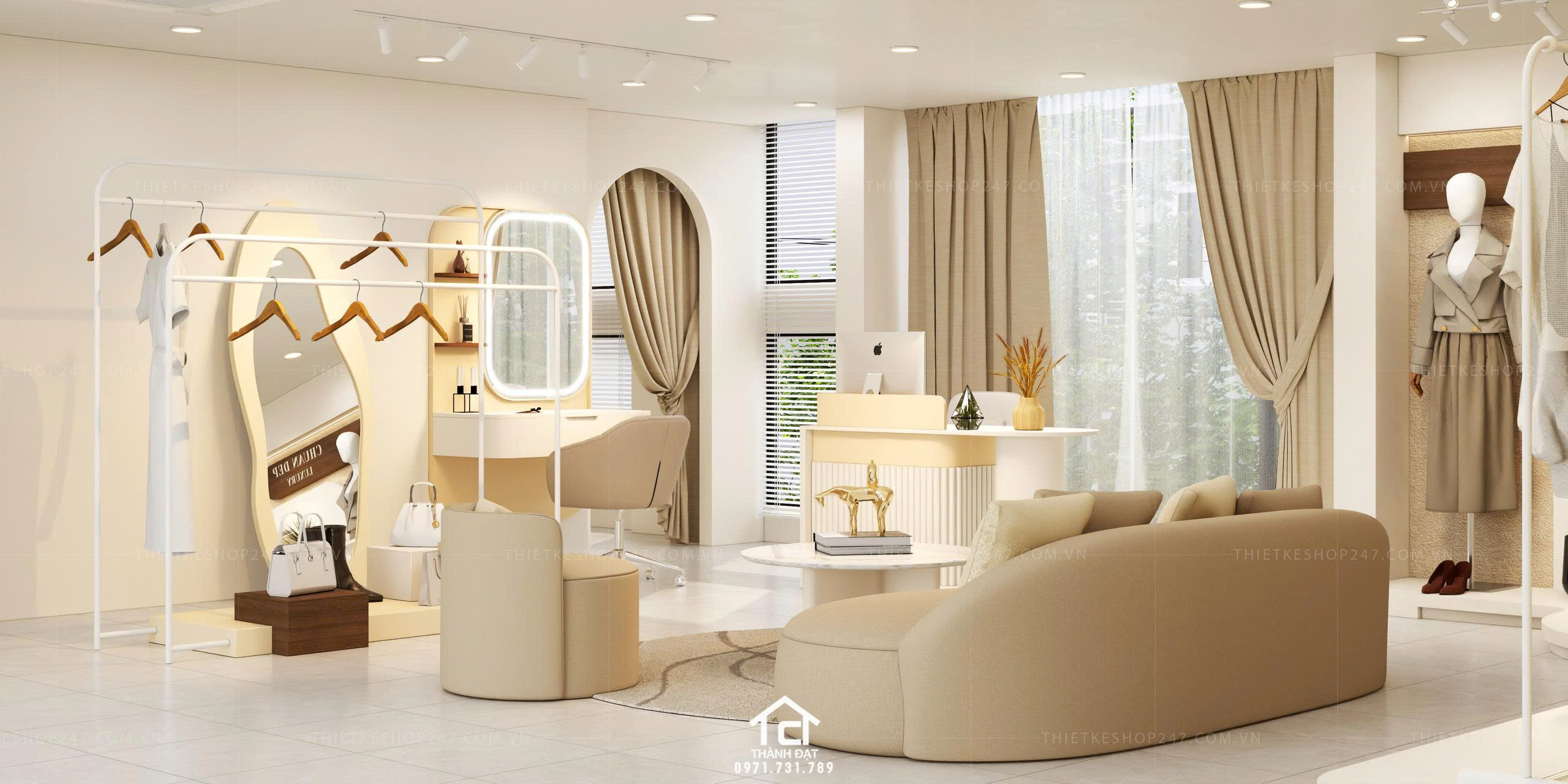 thiết kế vách live stream đẹp