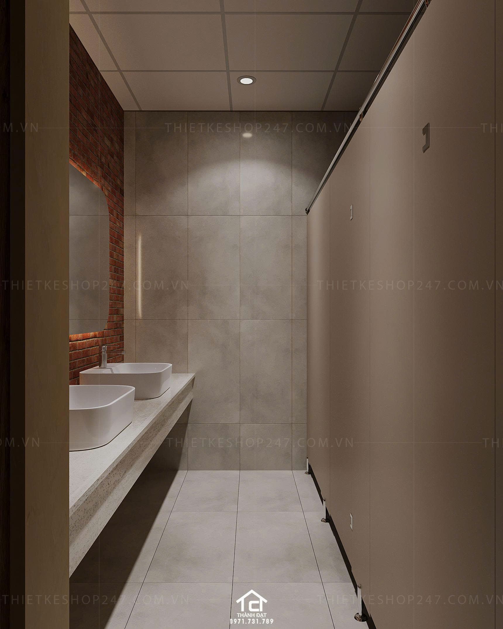 thiết kế quán ăn đẹp năng động