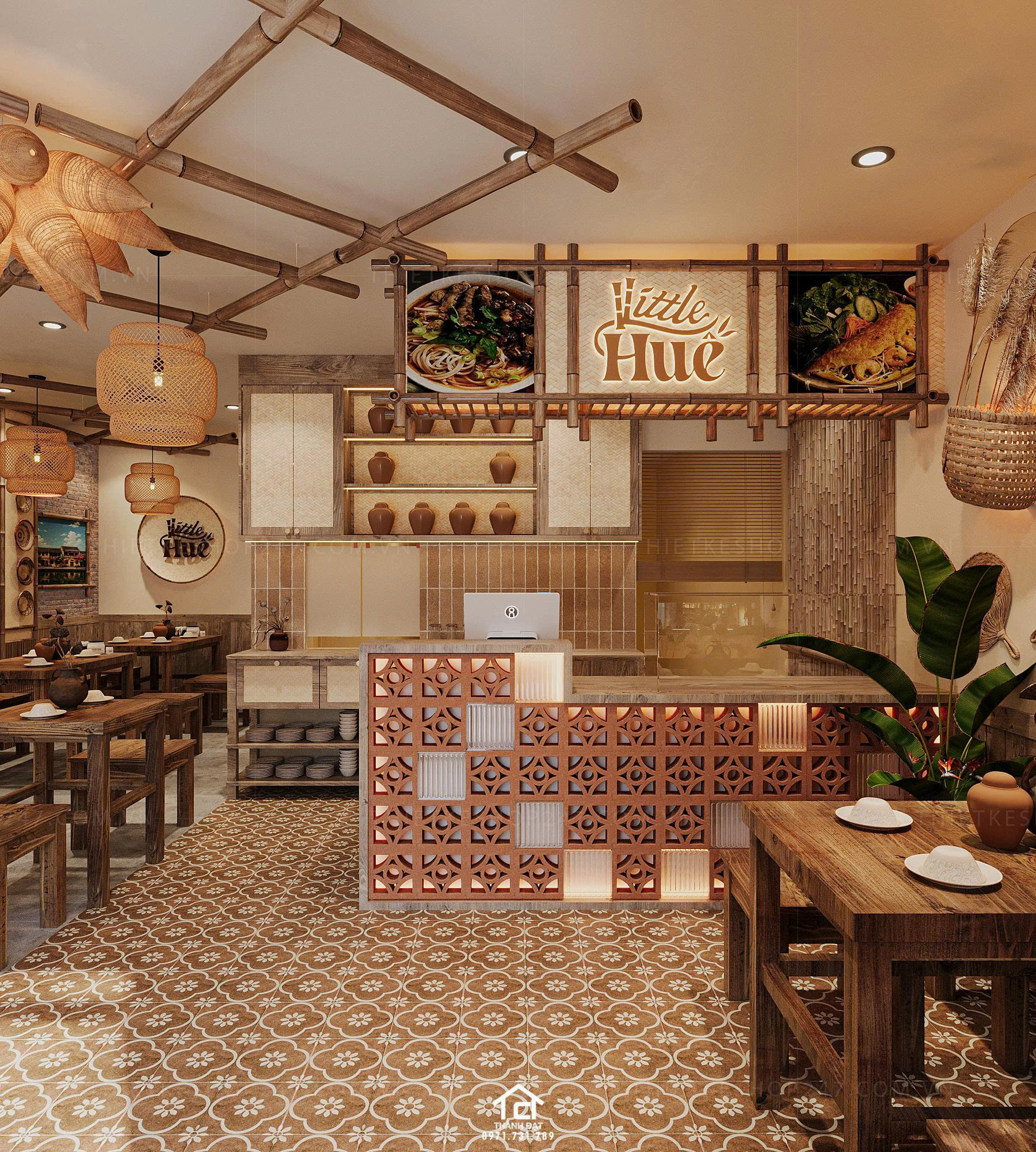 thiết kế quán ăn đẹp