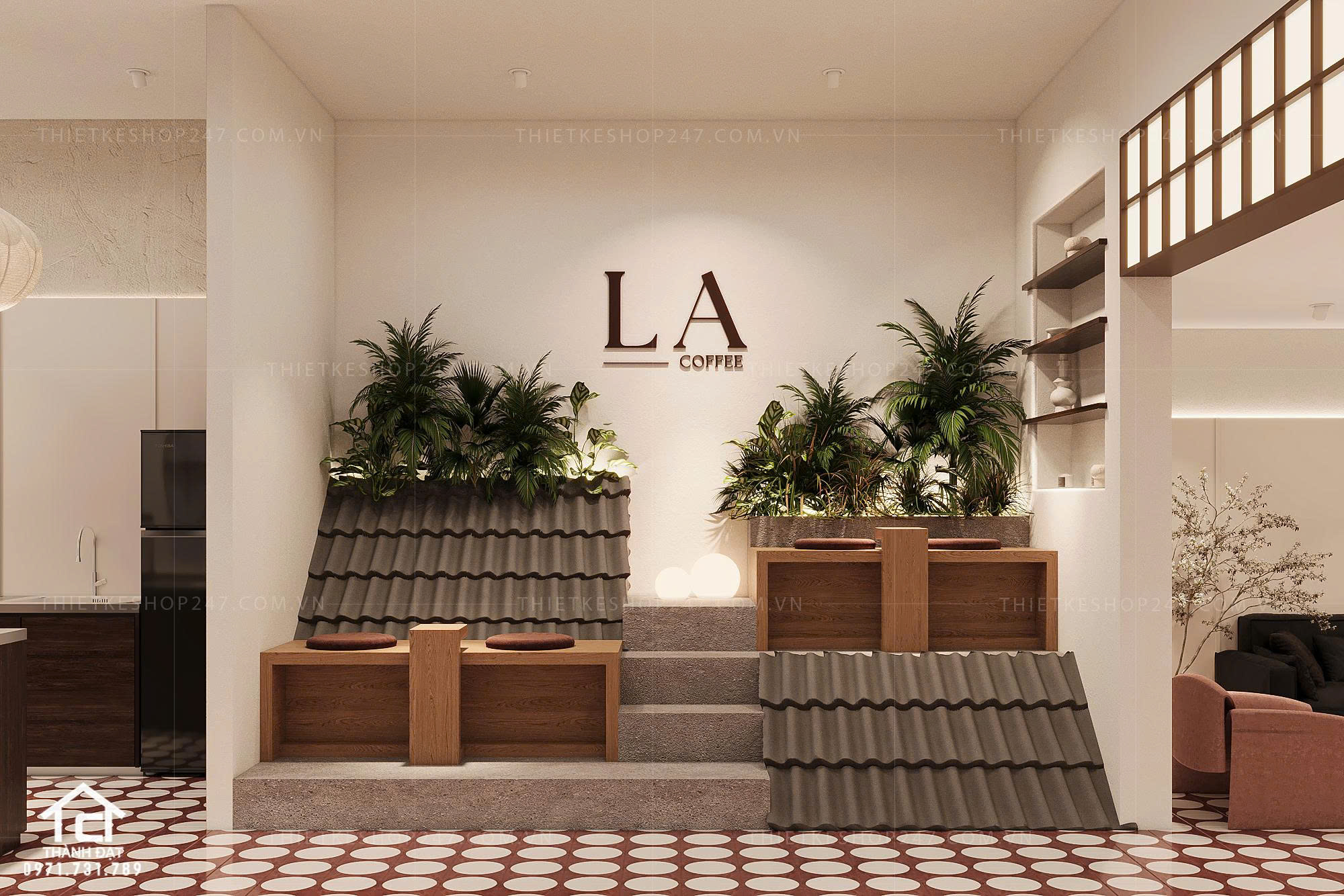thiết kế quán cafe đẹp ấn tượng