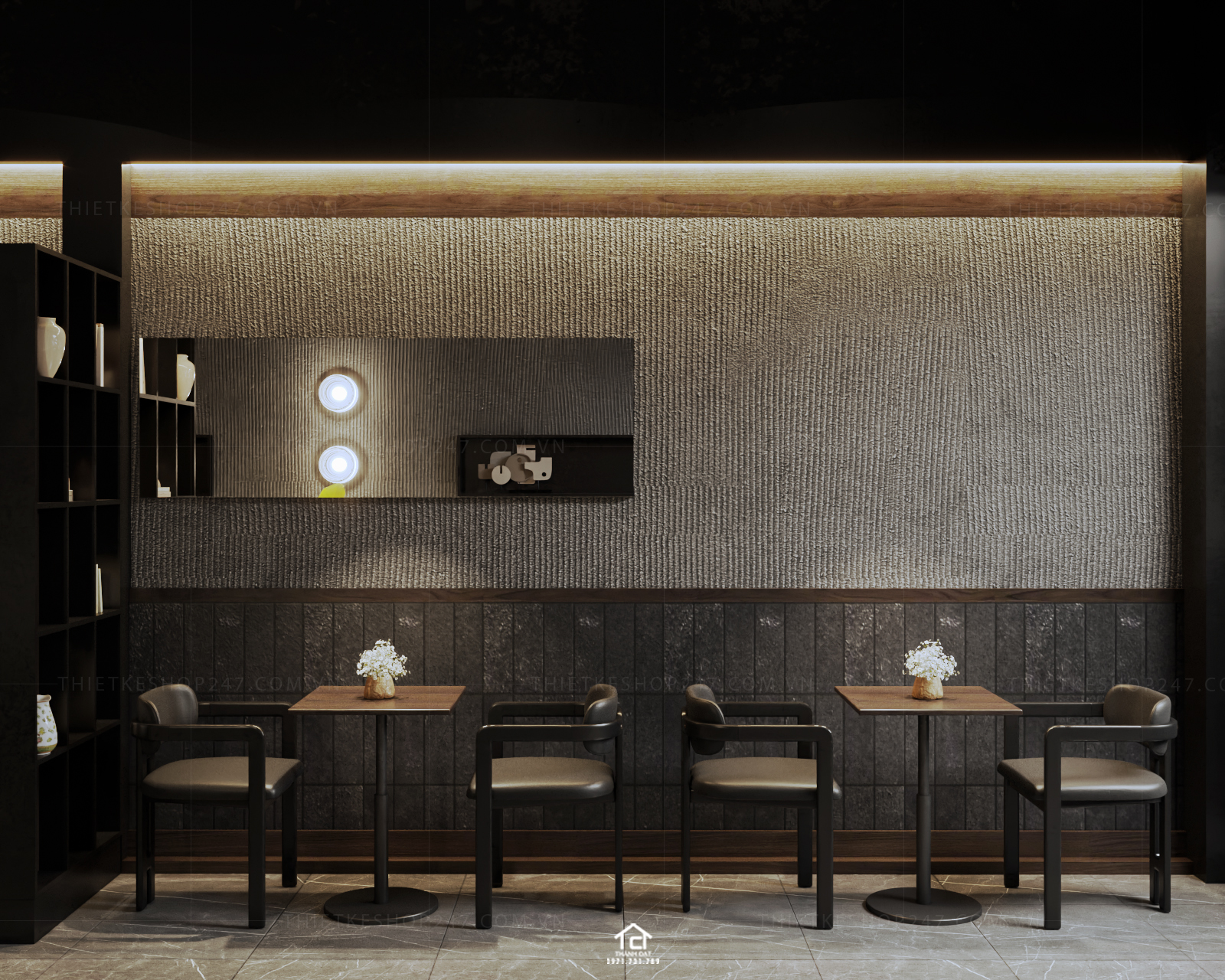 thiết kế quán cafe đẹp ấn tượng