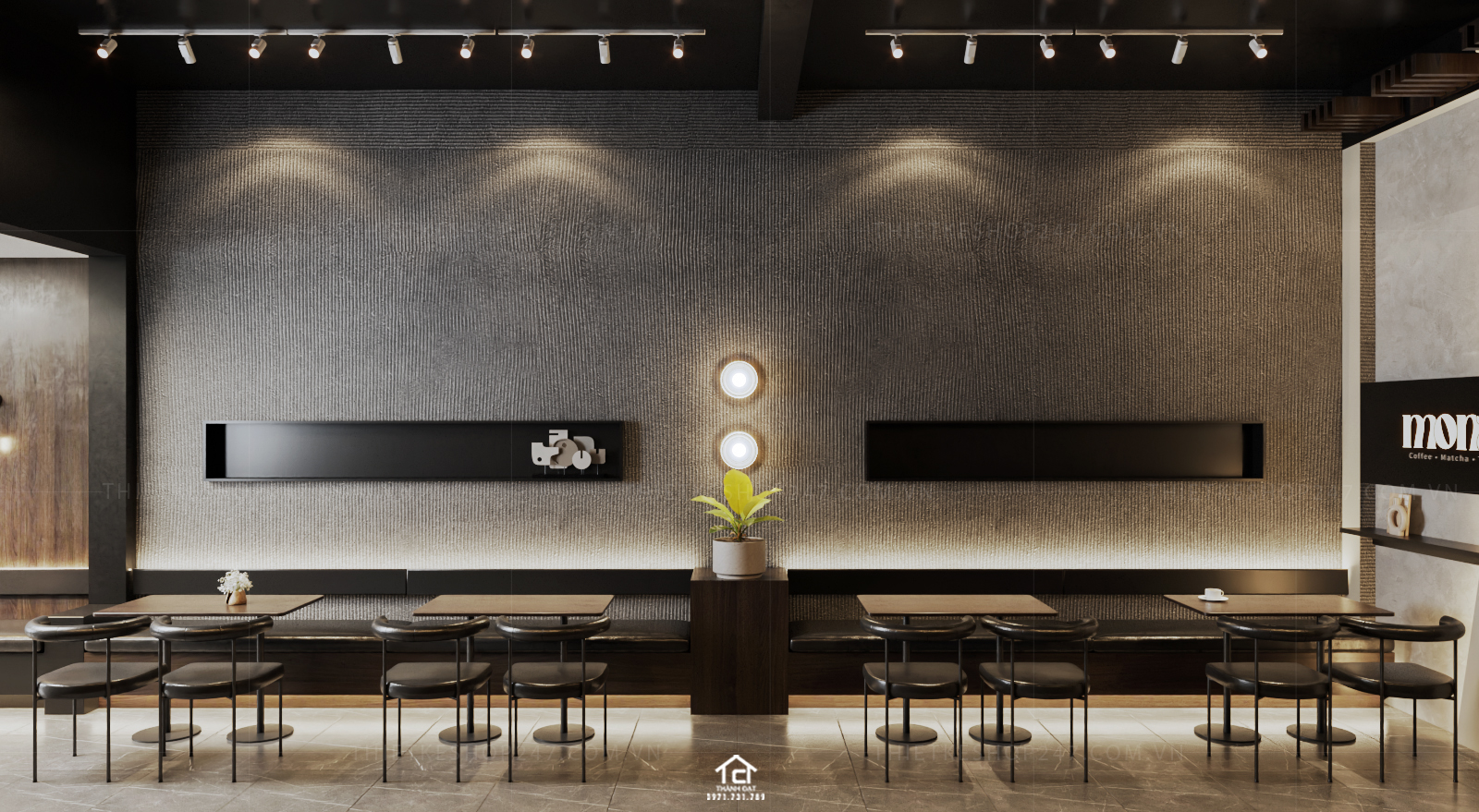 thiết kế quán cafe đẹp cá tính