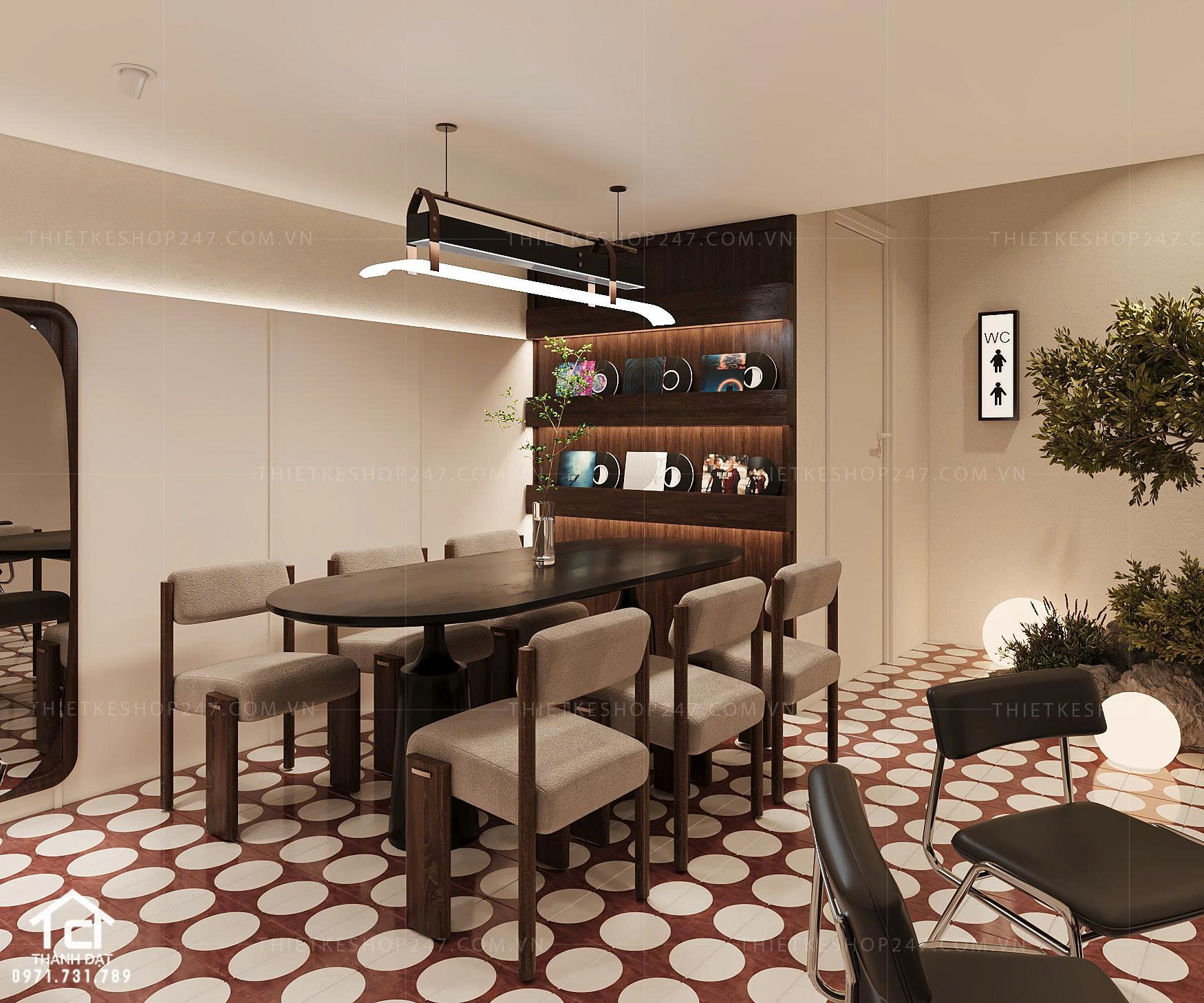 thiết kế quán cafe đẹp cuốn hút