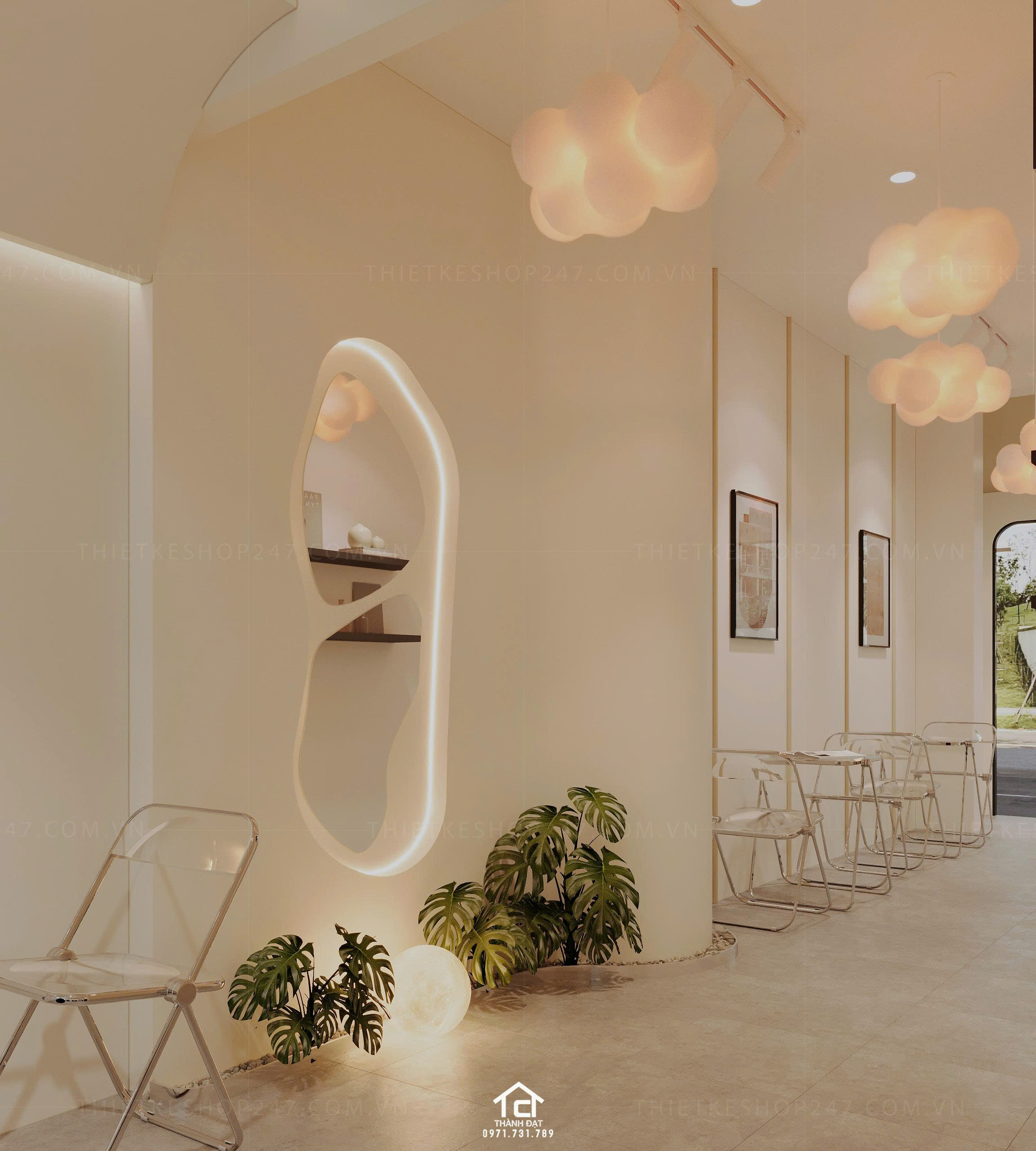 thiết kế quán cafe đẹp lôi cuốn