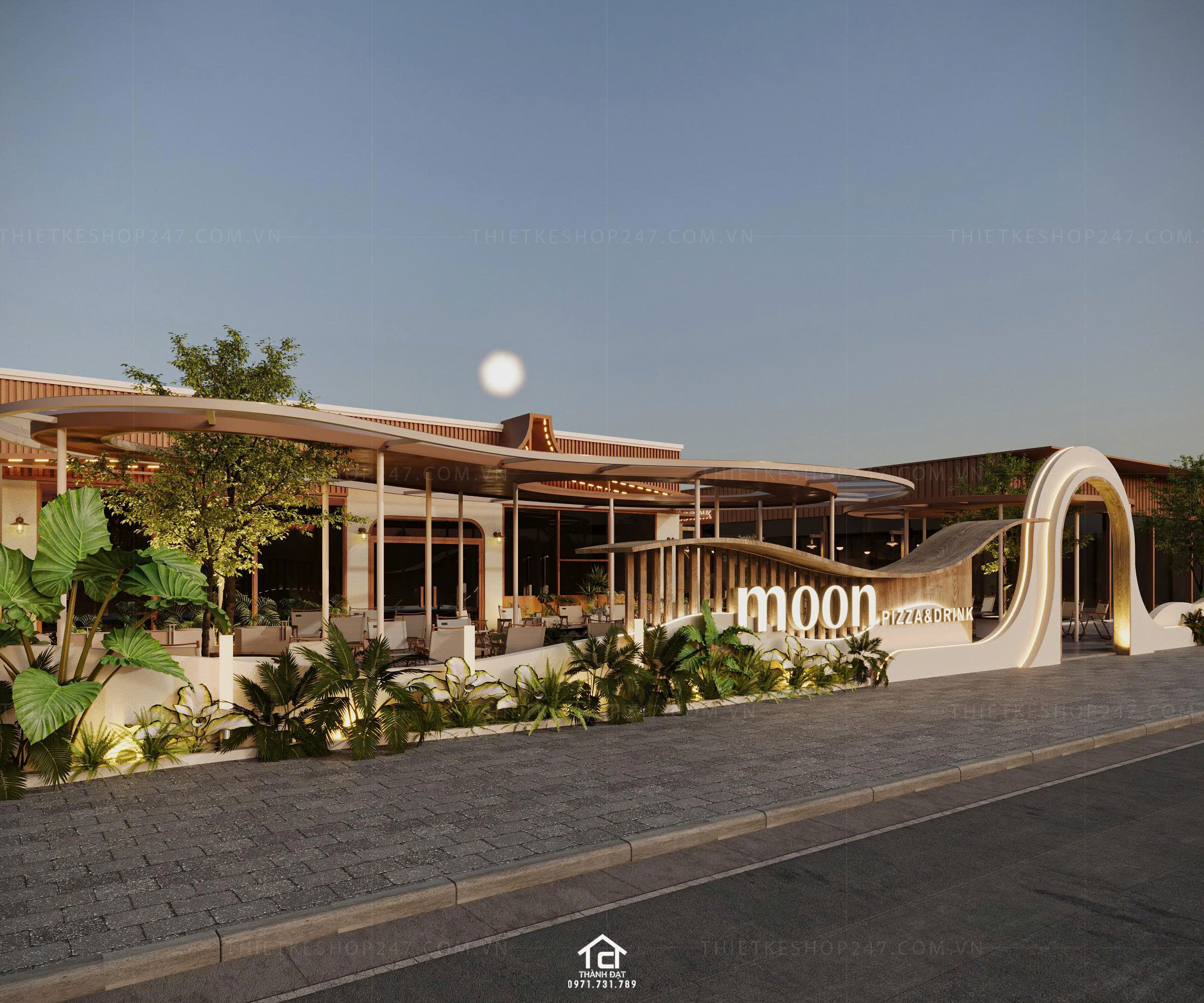 thiết kế quán cafe đẹp lôi cuốn