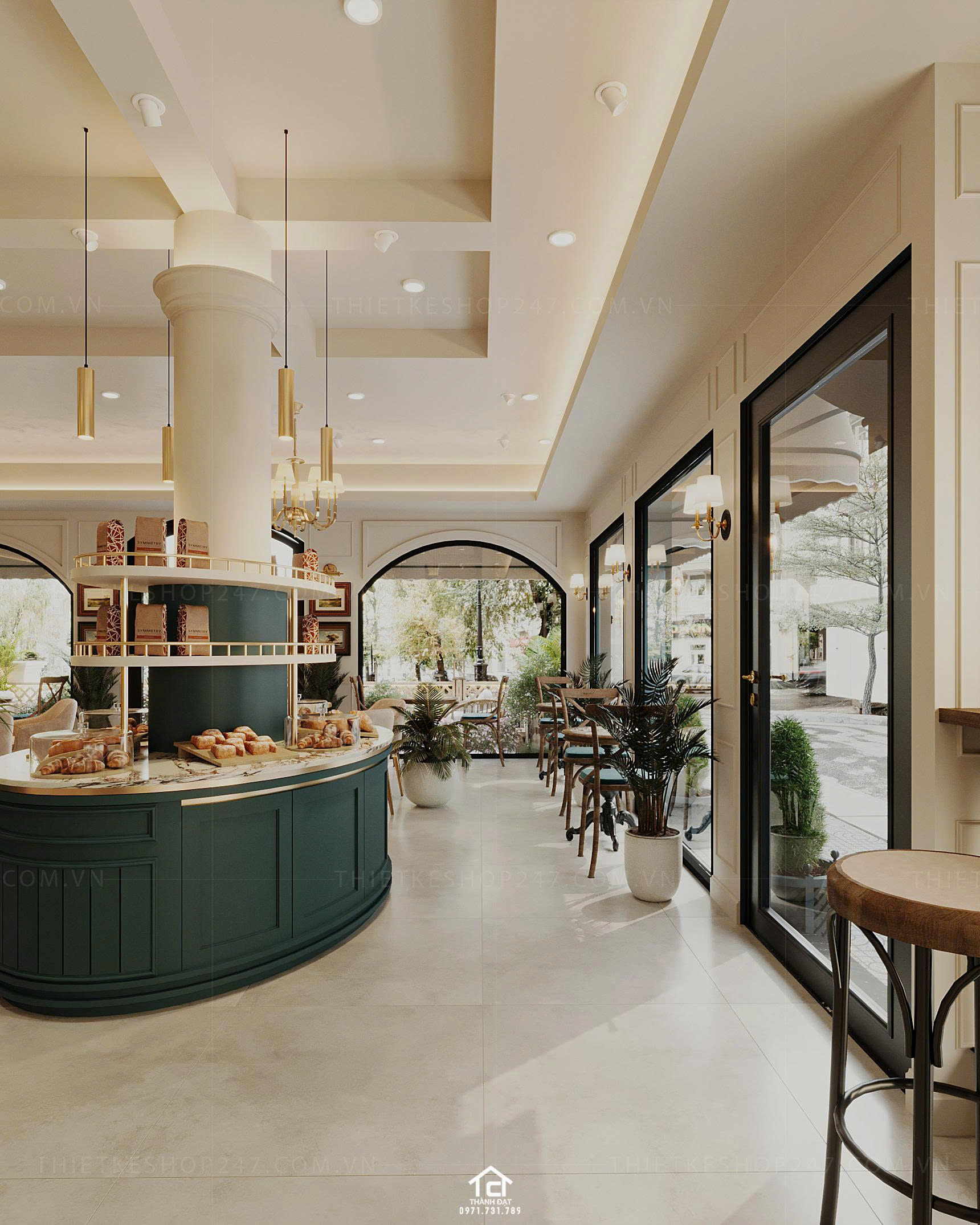 thiết kế quán cafe đẹp lôi cuốn