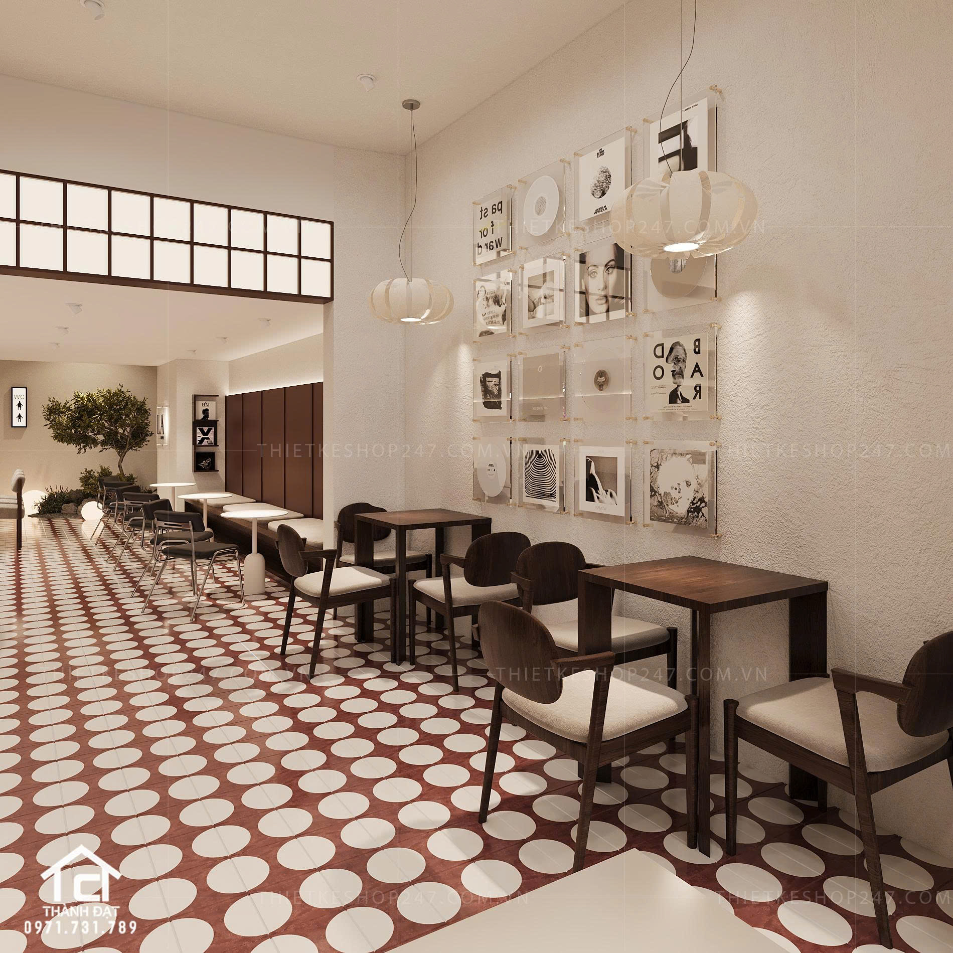 thiết kế quán cafe đẹp nổi bật