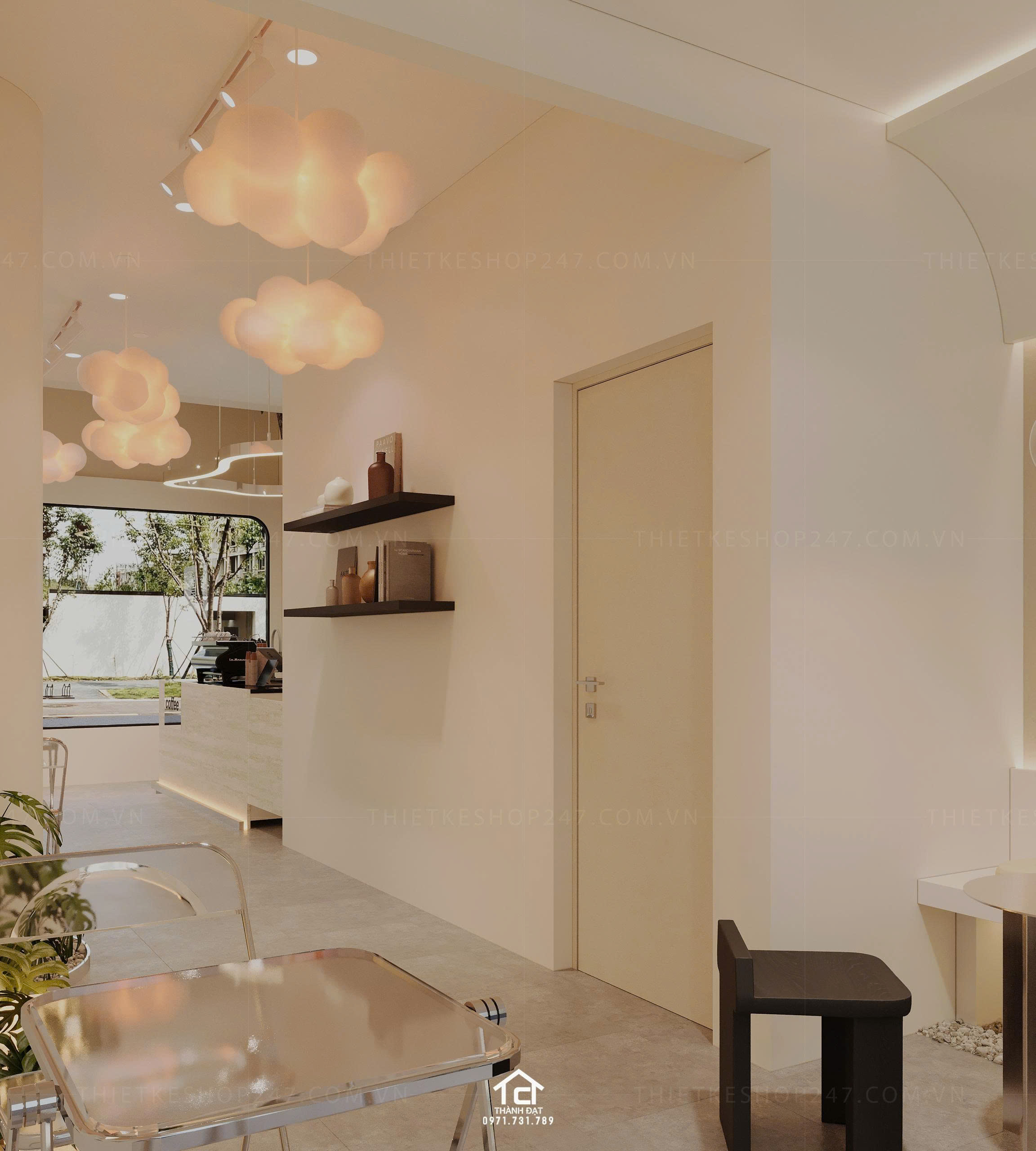 thiết kế quán cafe đẹp thu hút