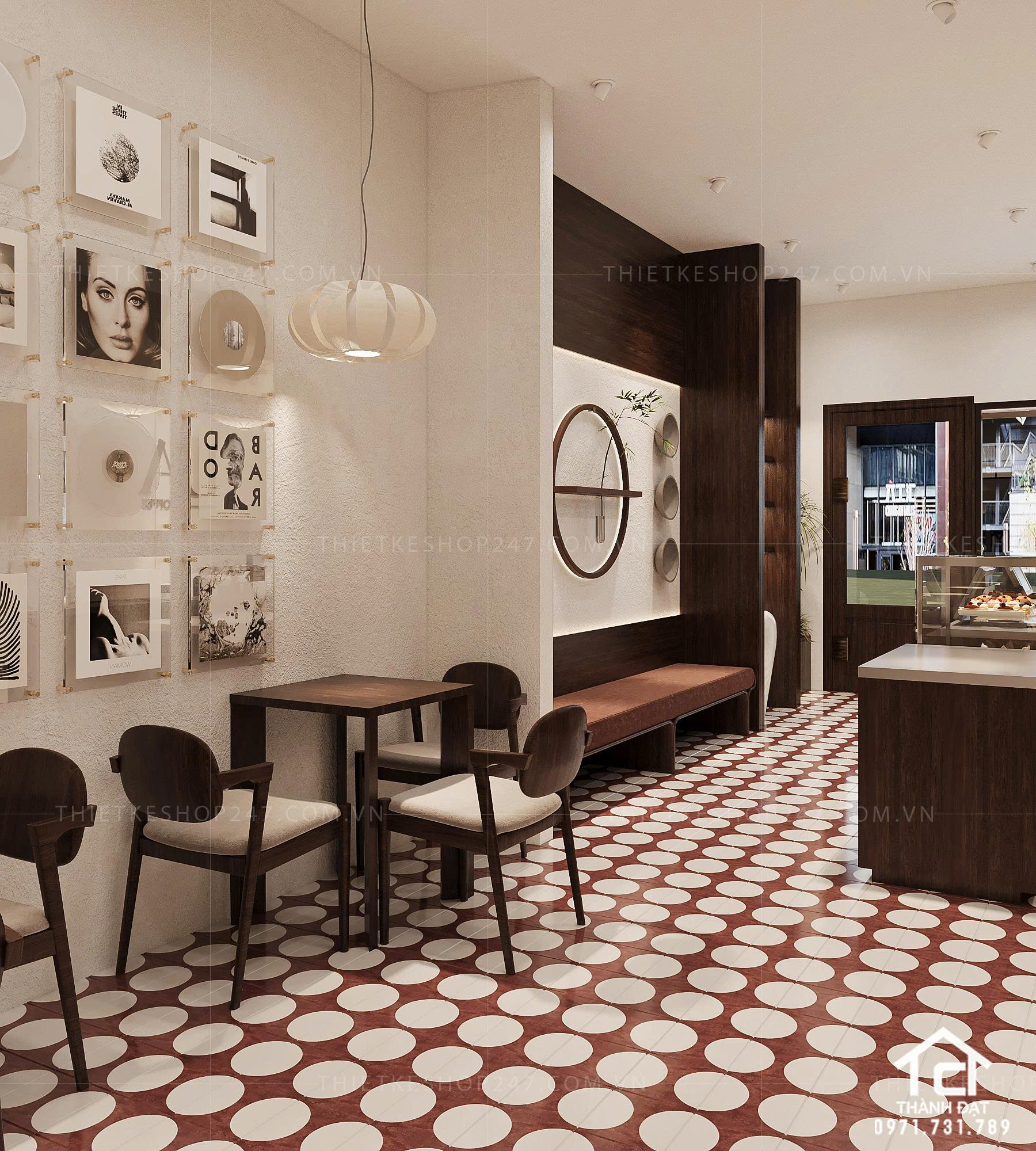 thiết kế quán cafe đẹp trẻ trung