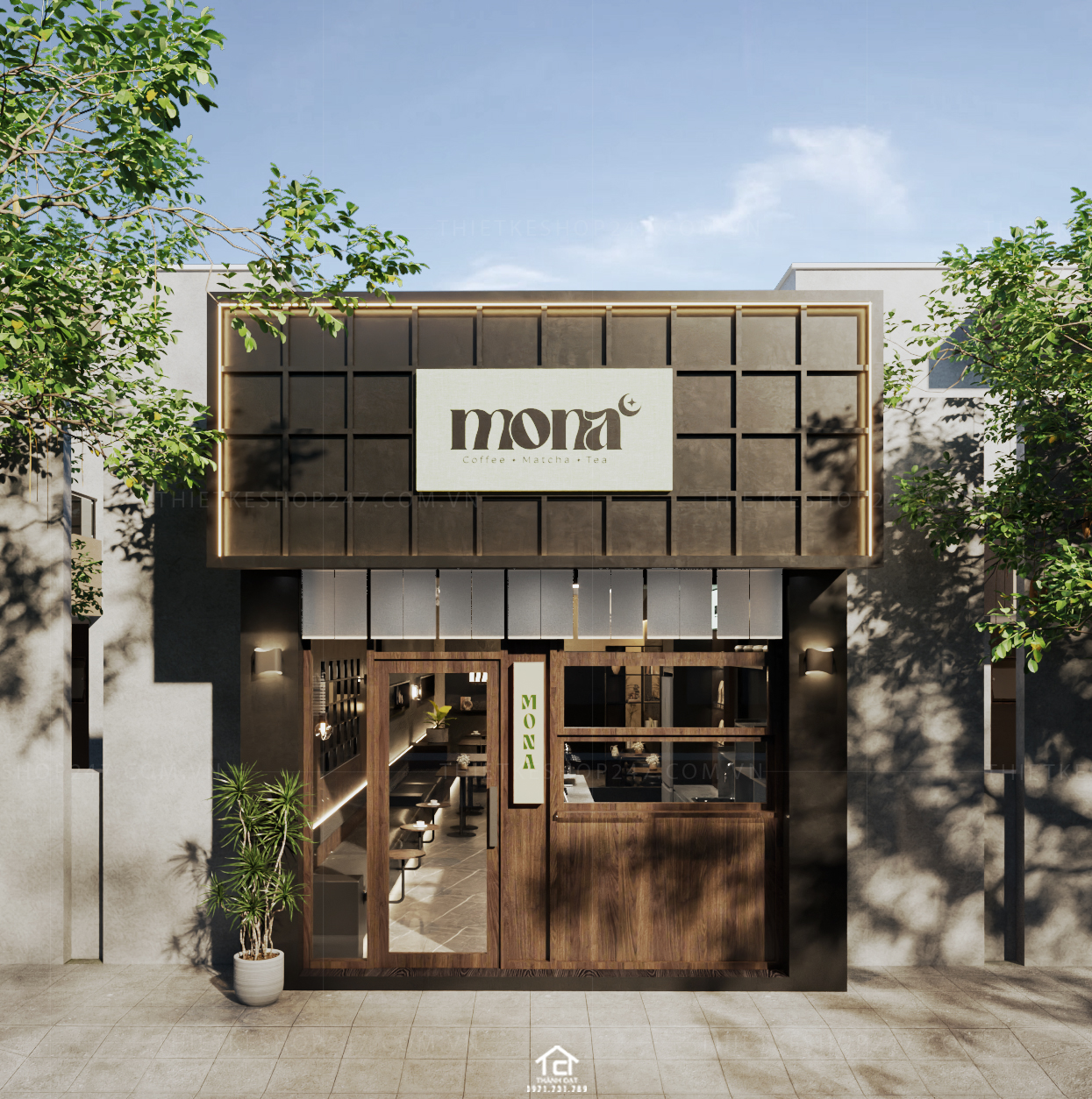 thiết kế quán cafe đẹp và sang