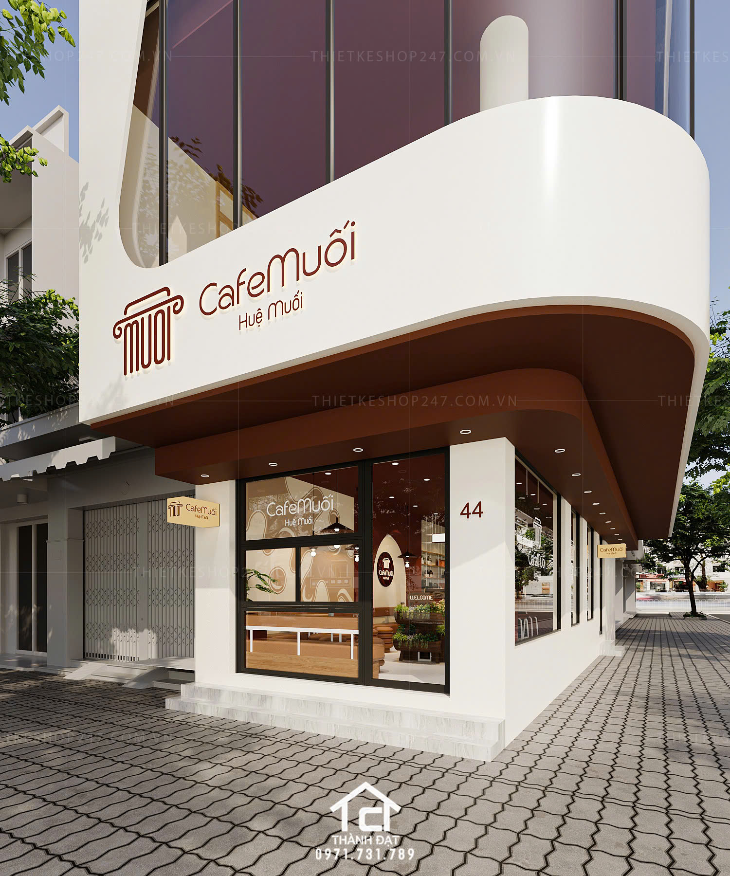 thiết kế quán cafe đẹp