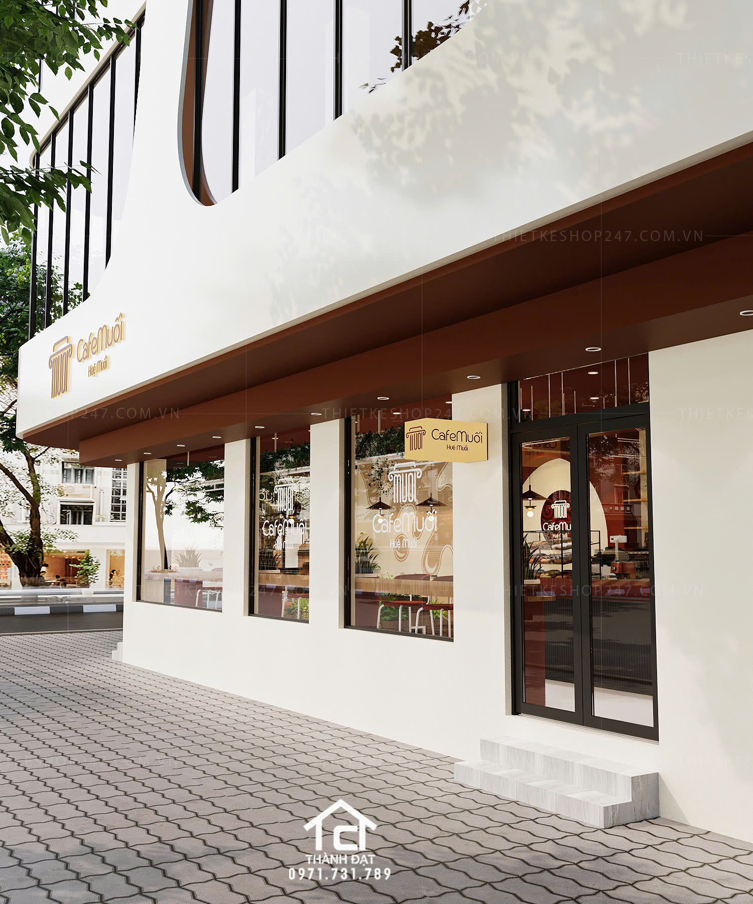 thiết kế quán cafe đẹp