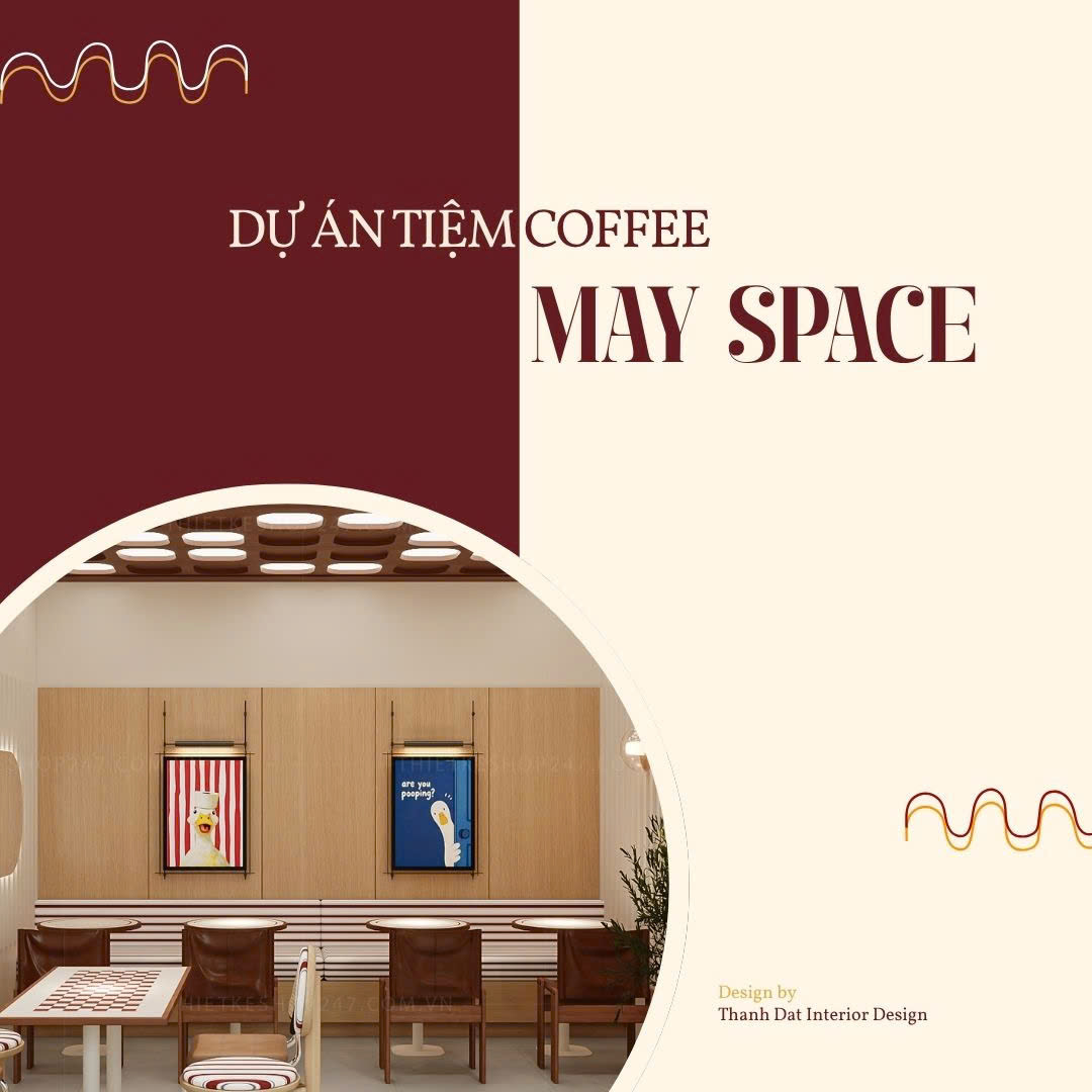 thiết kế quán cafe đẹp bắt mắt