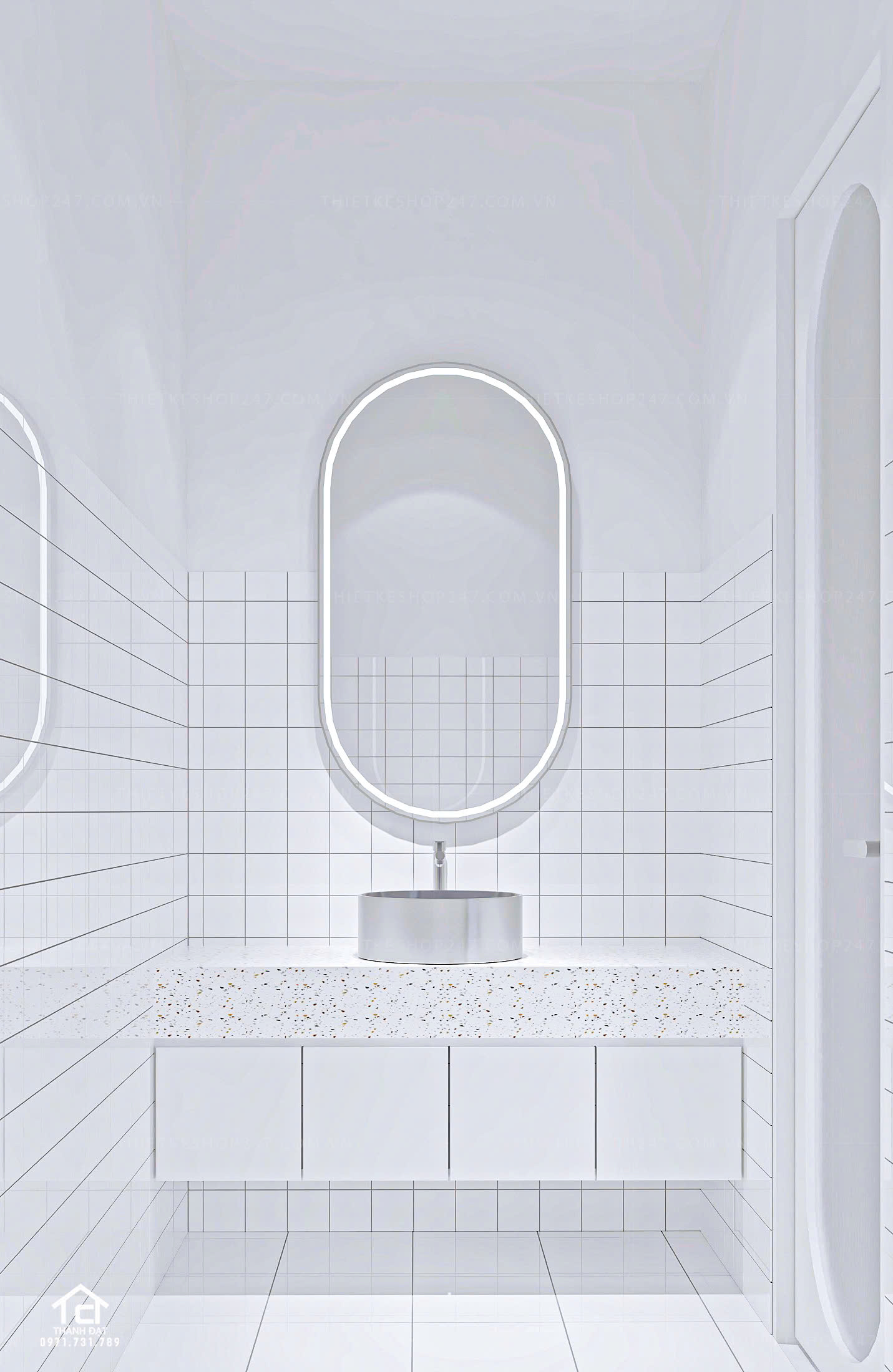 thiết kế quán trà sữa đẹp trẻ trung