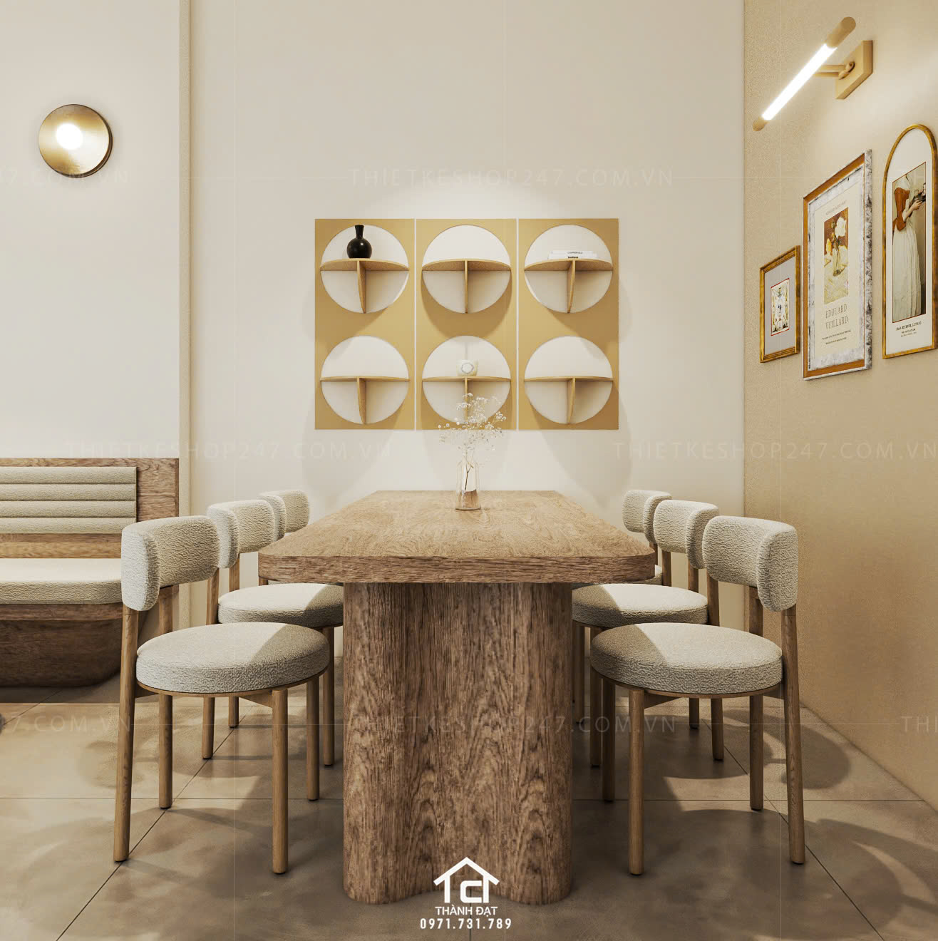 Thiết kế quán trà sữa, cafe đẹp phong cách