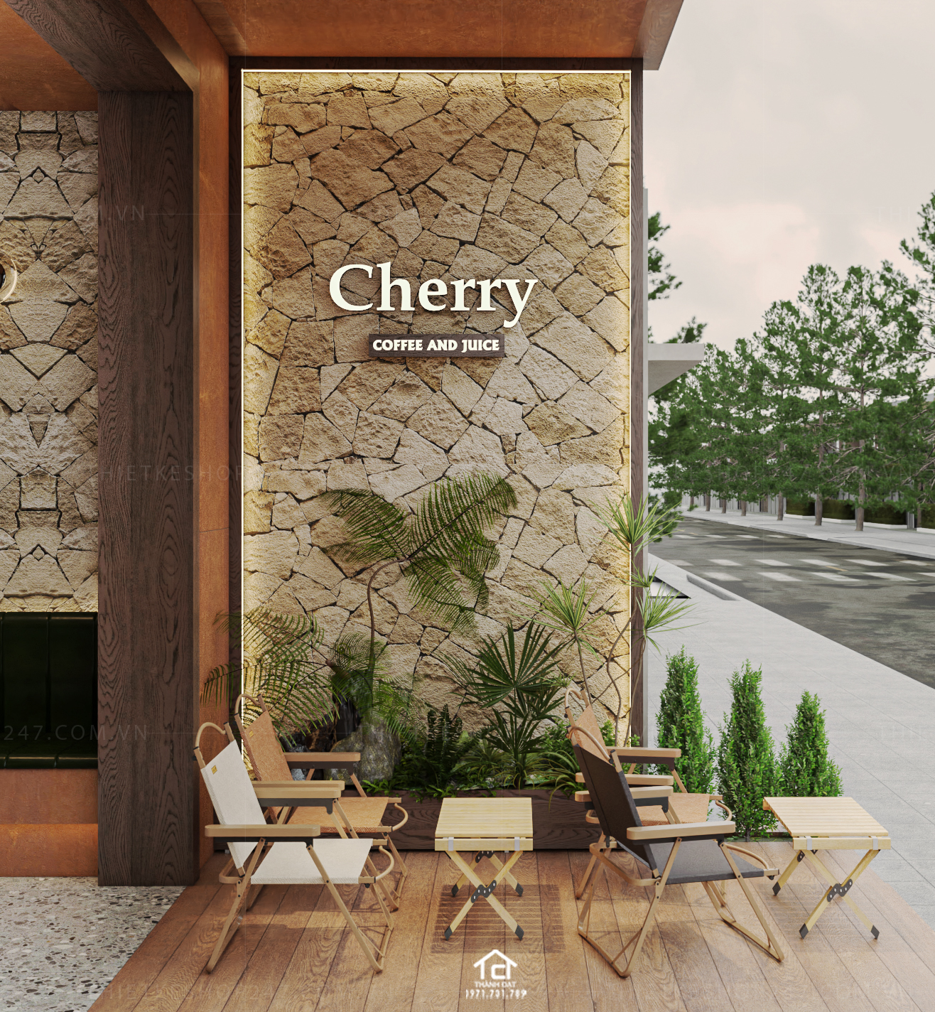 thiết kế quán trà sữa, cafe đẹp sang trọng