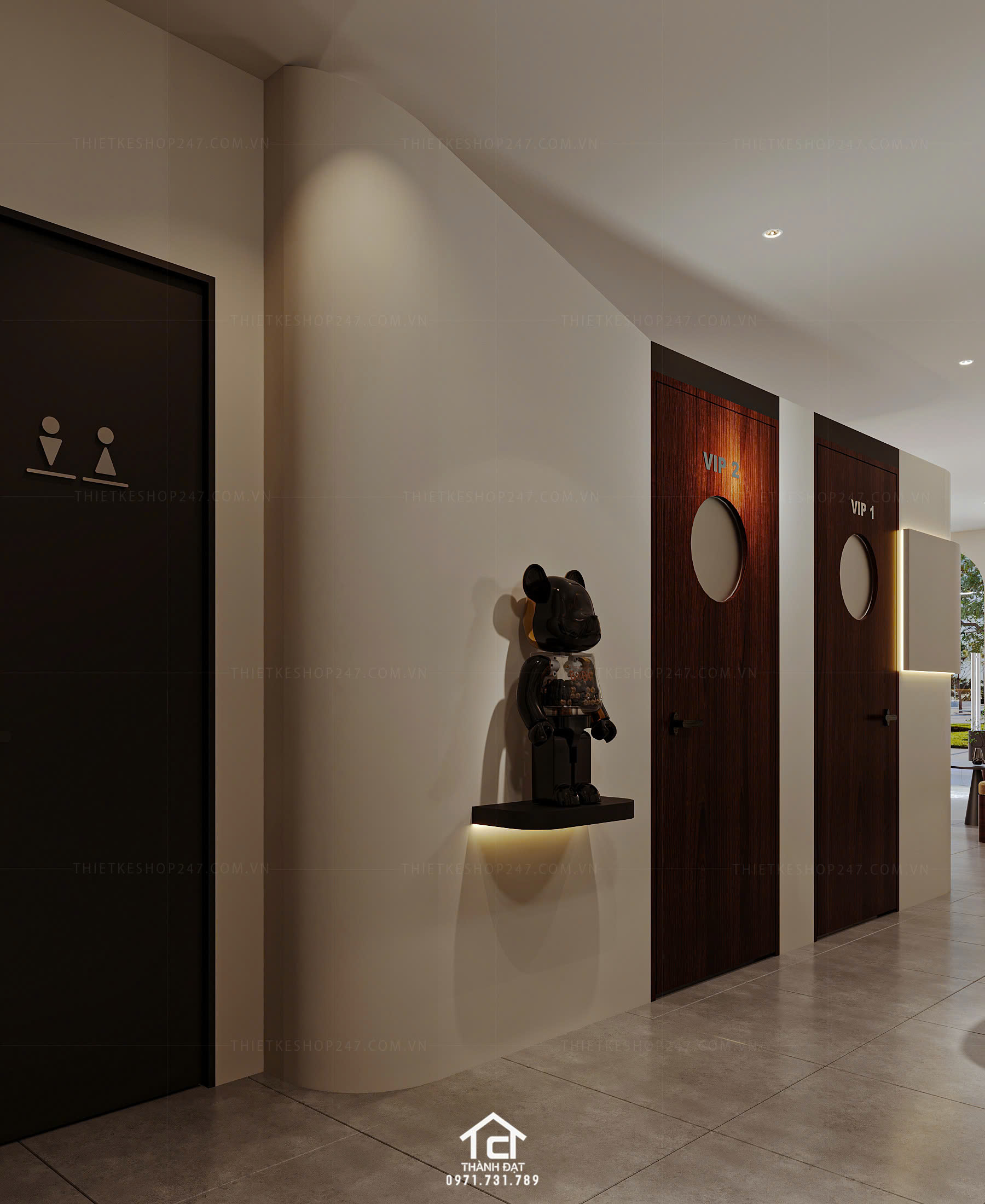 Thiết kế salon tóc đẹp bắt mắt