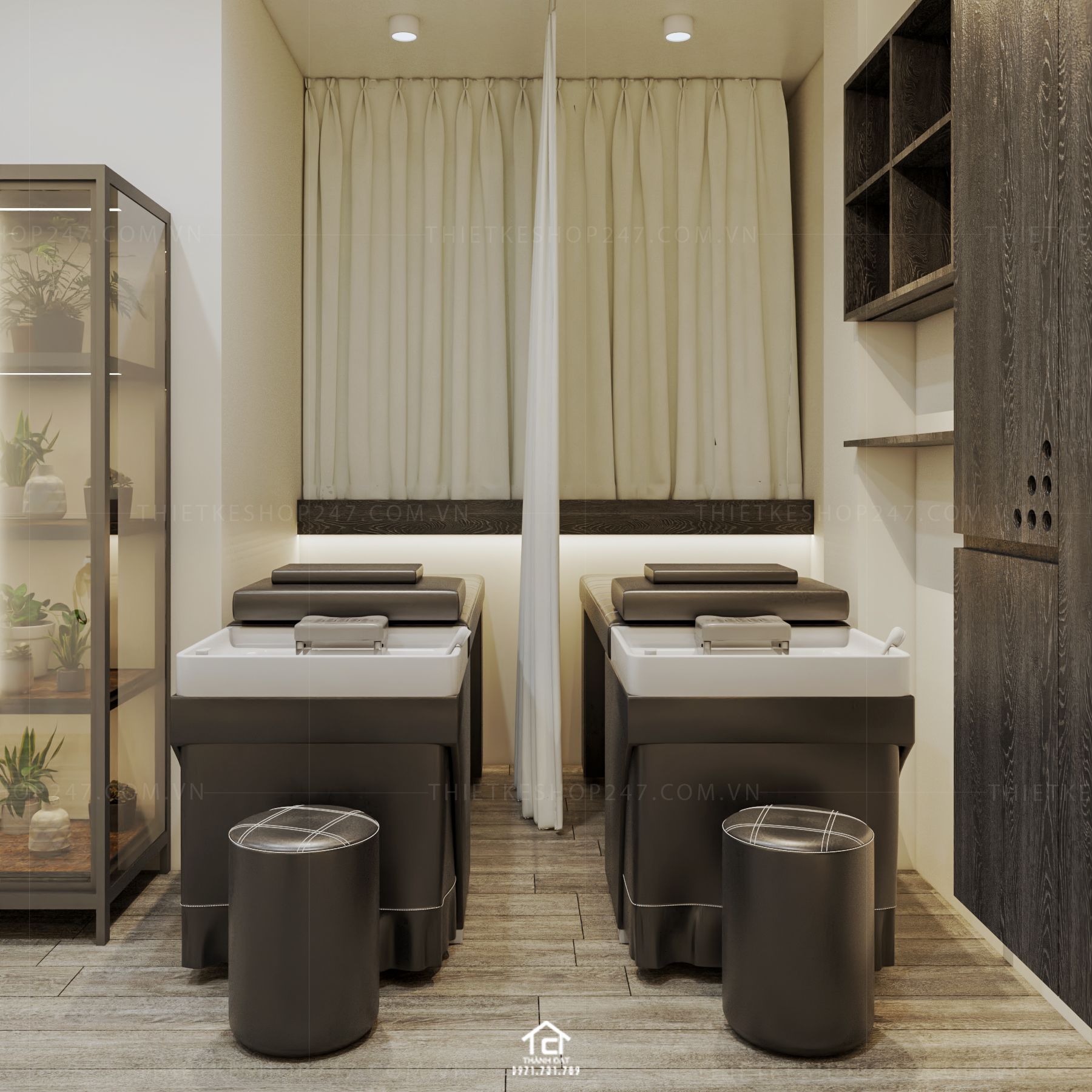 Thiết kế salon tóc đẹp sáng tạo