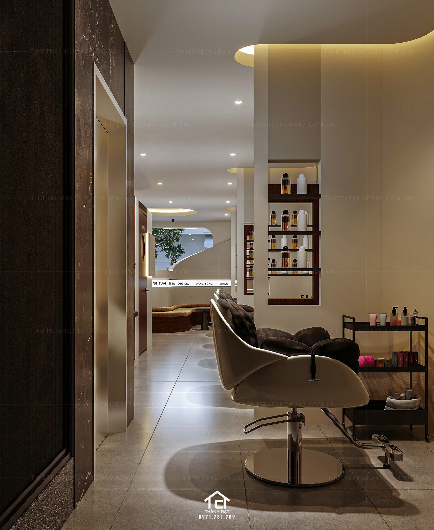 Thiết kế salon tóc đẹp trẻ trung