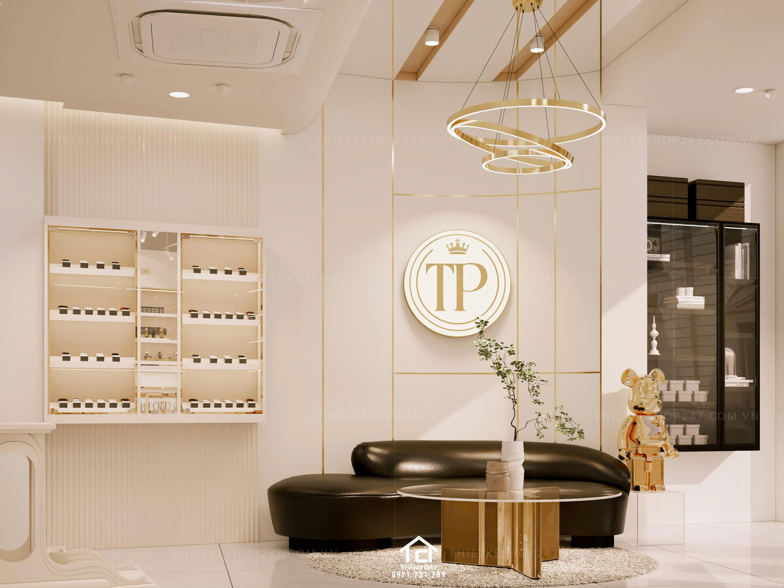 Thiết kế shop đồng hồ đẹp trẻ trung