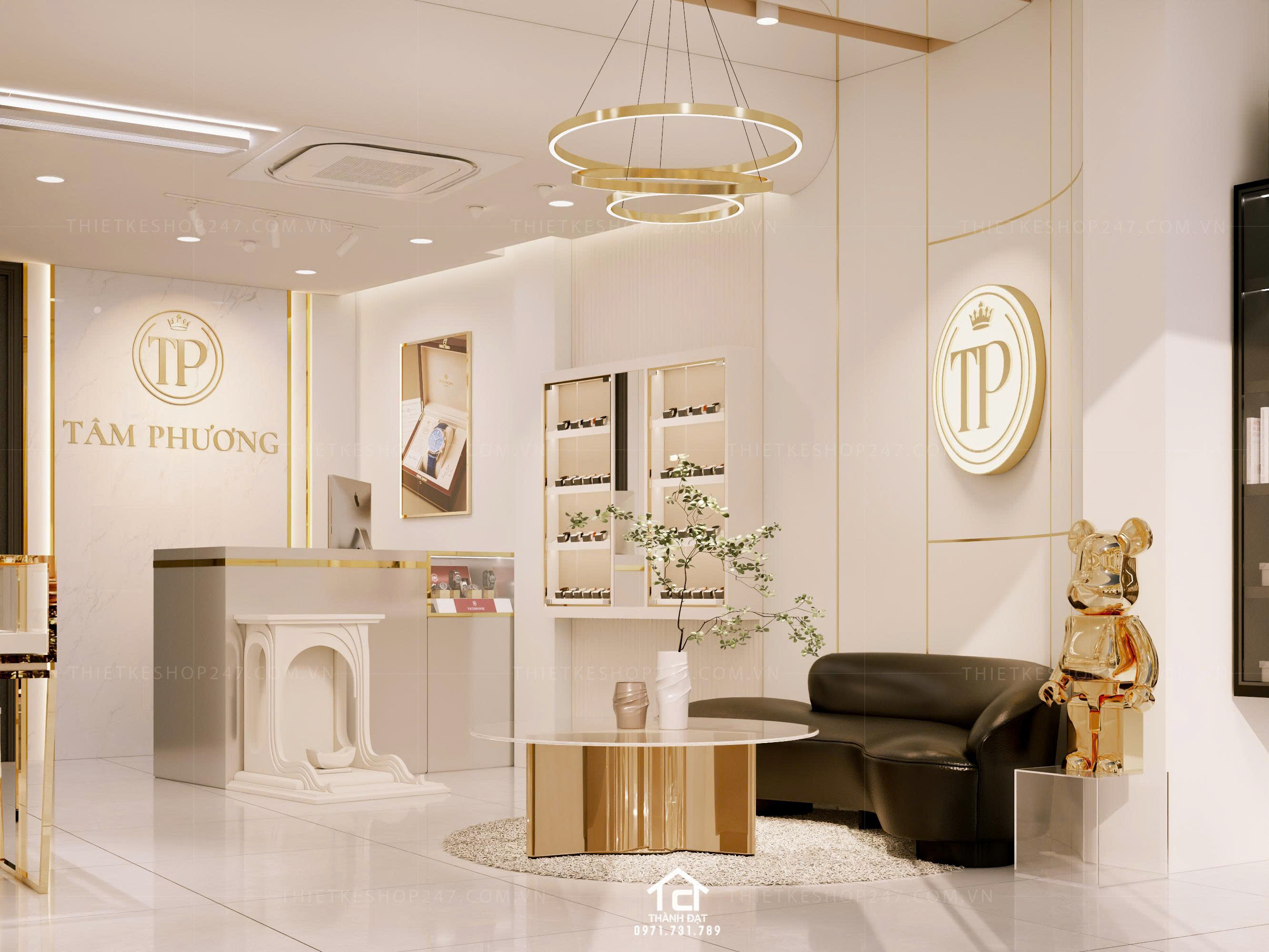 Thiết kế shop đồng hồ đẹp